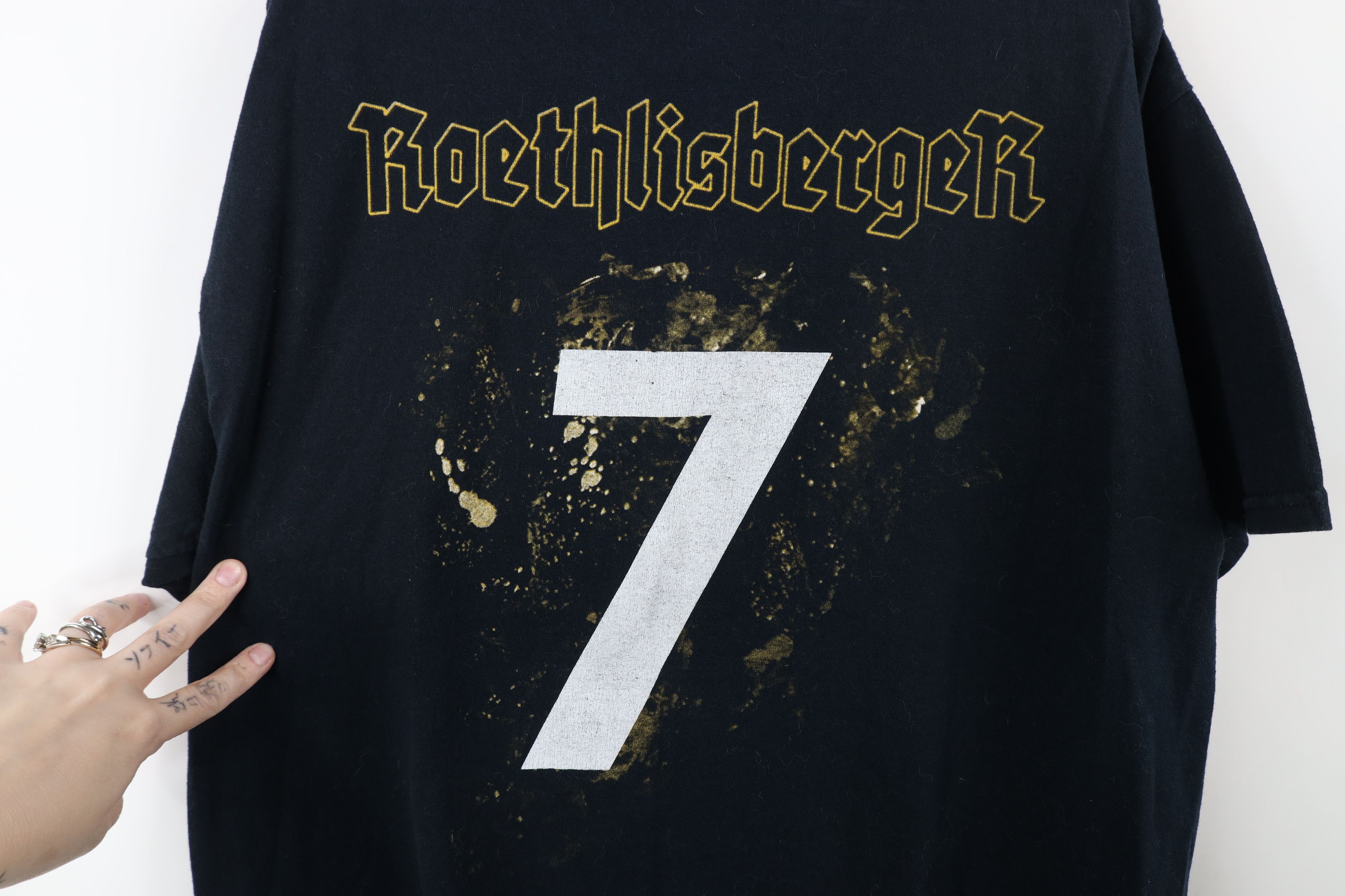 Vintage Vintage Y2K Ben Roethlisberger Pittsburgh Steelers T-Shirt Size US L / EU 52-54 / 3 - 11 Thumbnail