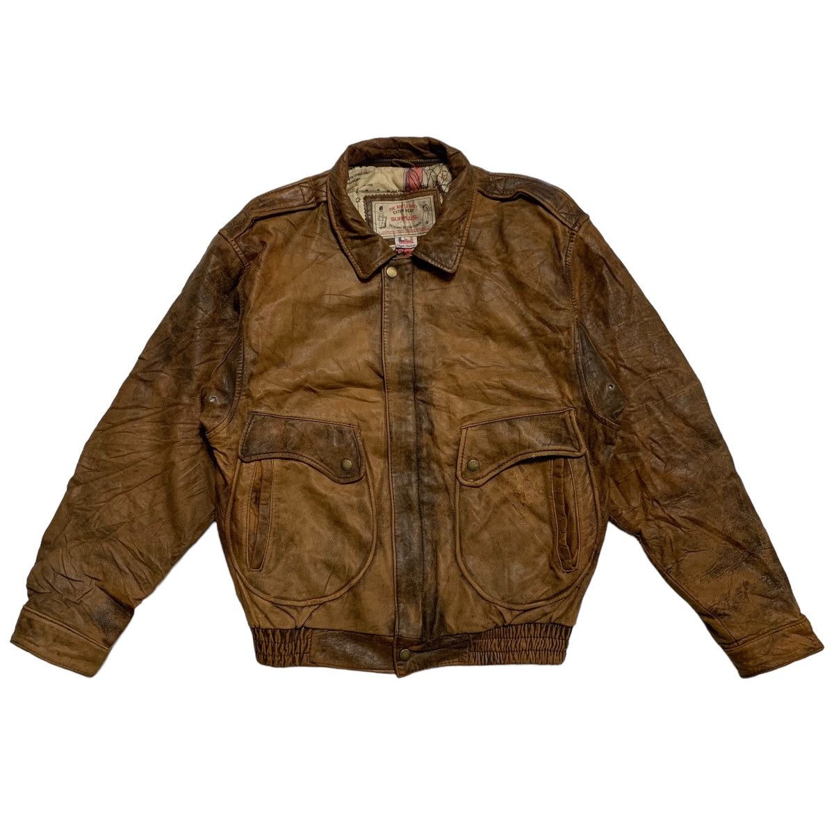 Other Vintage Surplus Flight Leather Jacket Size US M / EU 48-50 / 2 - 1 Thumbnail
