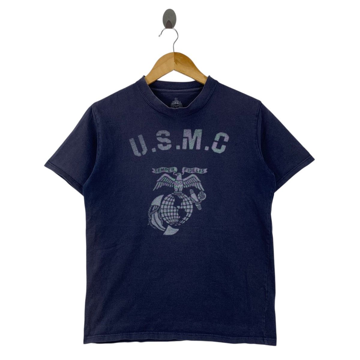 Vintage USMC HOUSTON Physical Education Marine Corps Tshirt Size US M / EU 48-50 / 2 - 1 Thumbnail