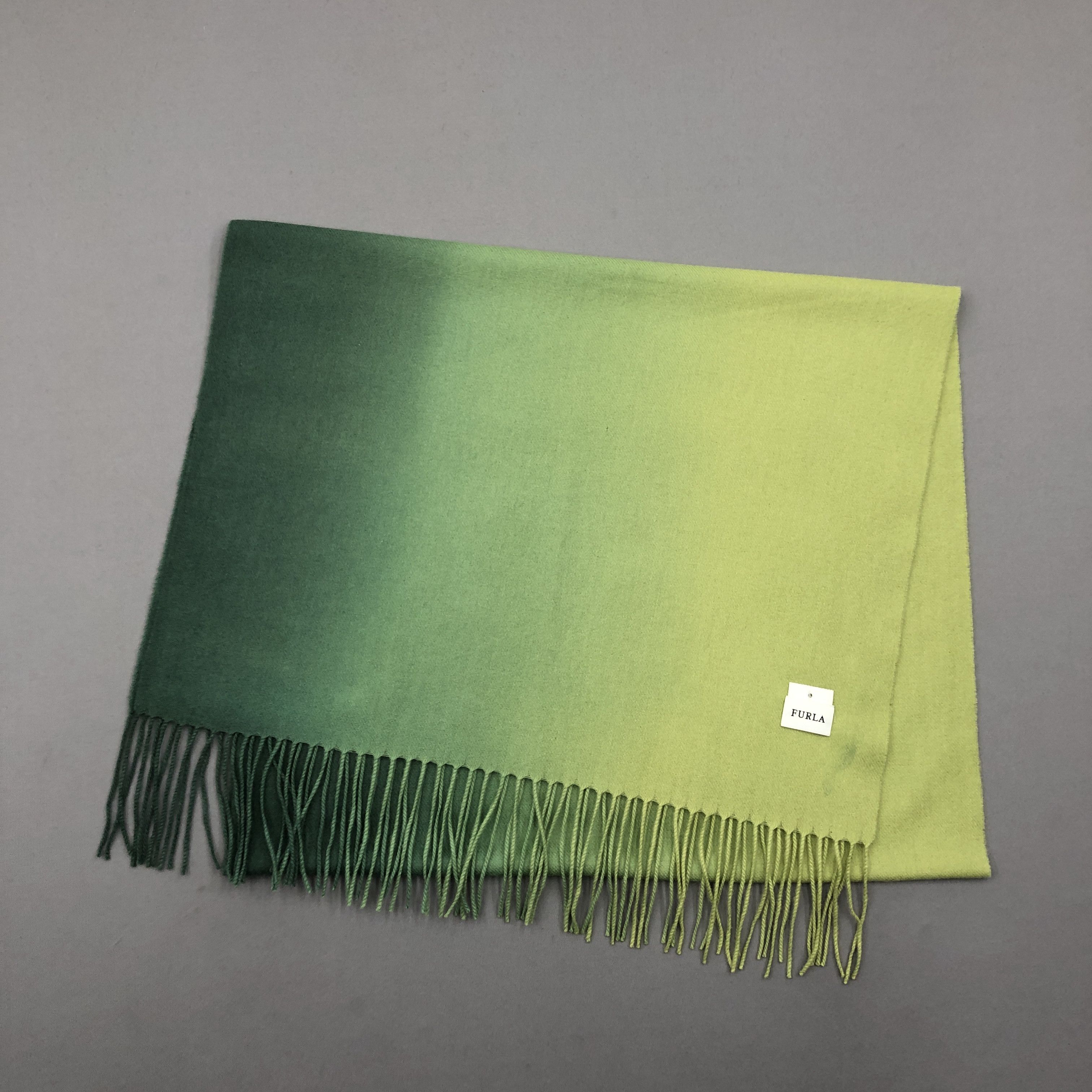 Furla Vintage Furla Scarf Fringe Wool Ombree Cashmere Scarves Size ONE SIZE - 3 Thumbnail