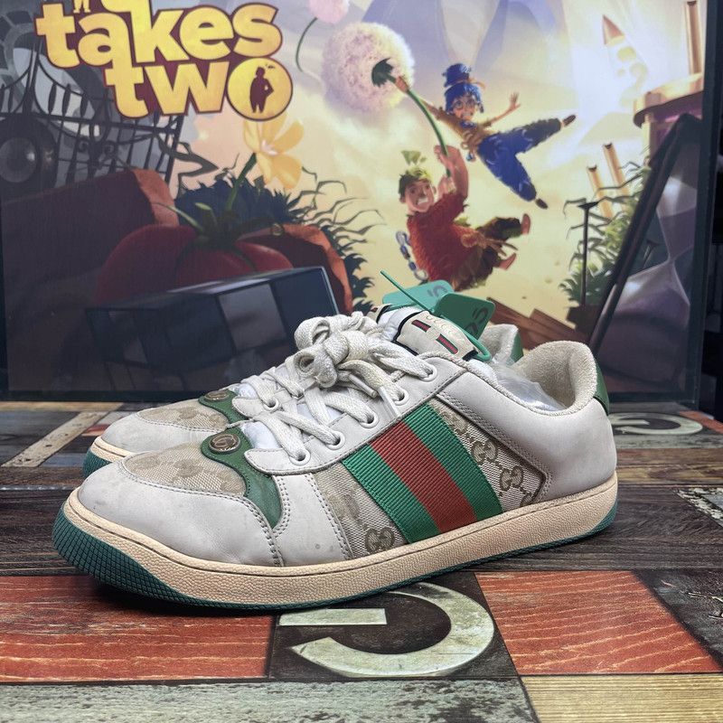 Gucci Gucci Screener Low Top Sneakers in Green - Size US 9.5 / EU 42-43 - 1 Thumbnail