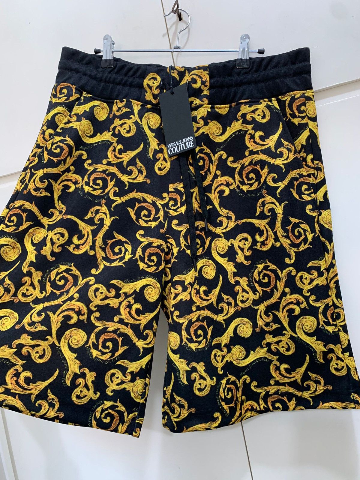Versace Jeans Couture Tricetate Shorts Versace Jeans Culture Sketch Print L, black Size US 32 / EU 48 - 3 Thumbnail