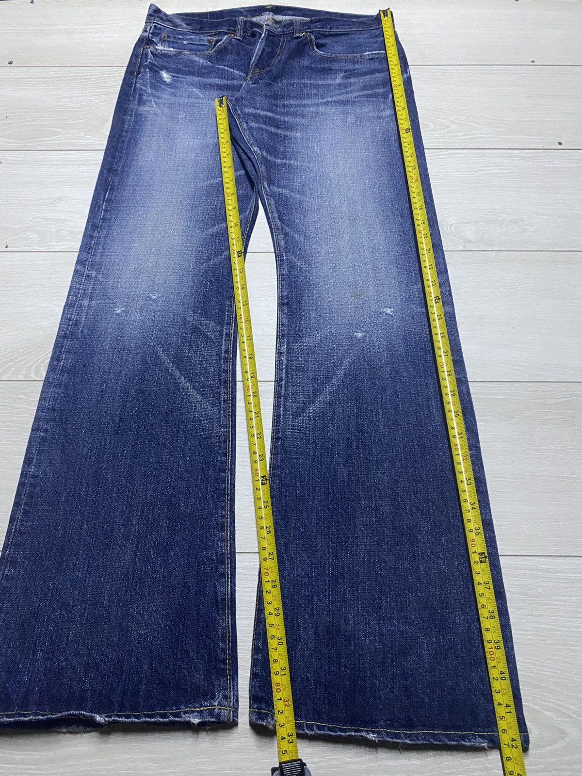 Eternal Eternal Y2K Faded Wash Flare Bootcut Jeans Size US 33 - 19 Thumbnail