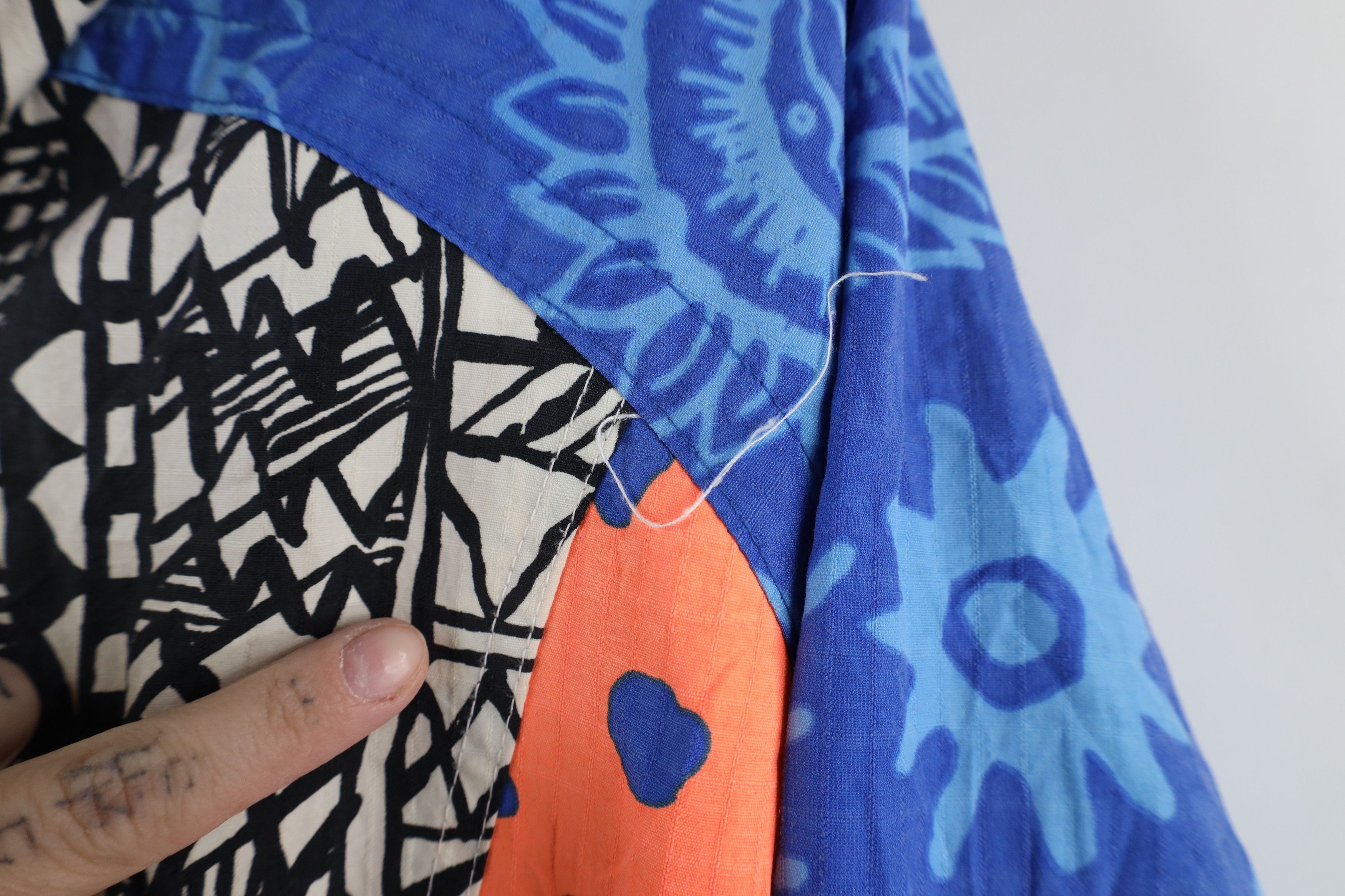 Vintage Vintage 90s Streetwear Flower Packable Hooded Anorak Jacket Size S / US 4 / IT 40 - 7 Thumbnail