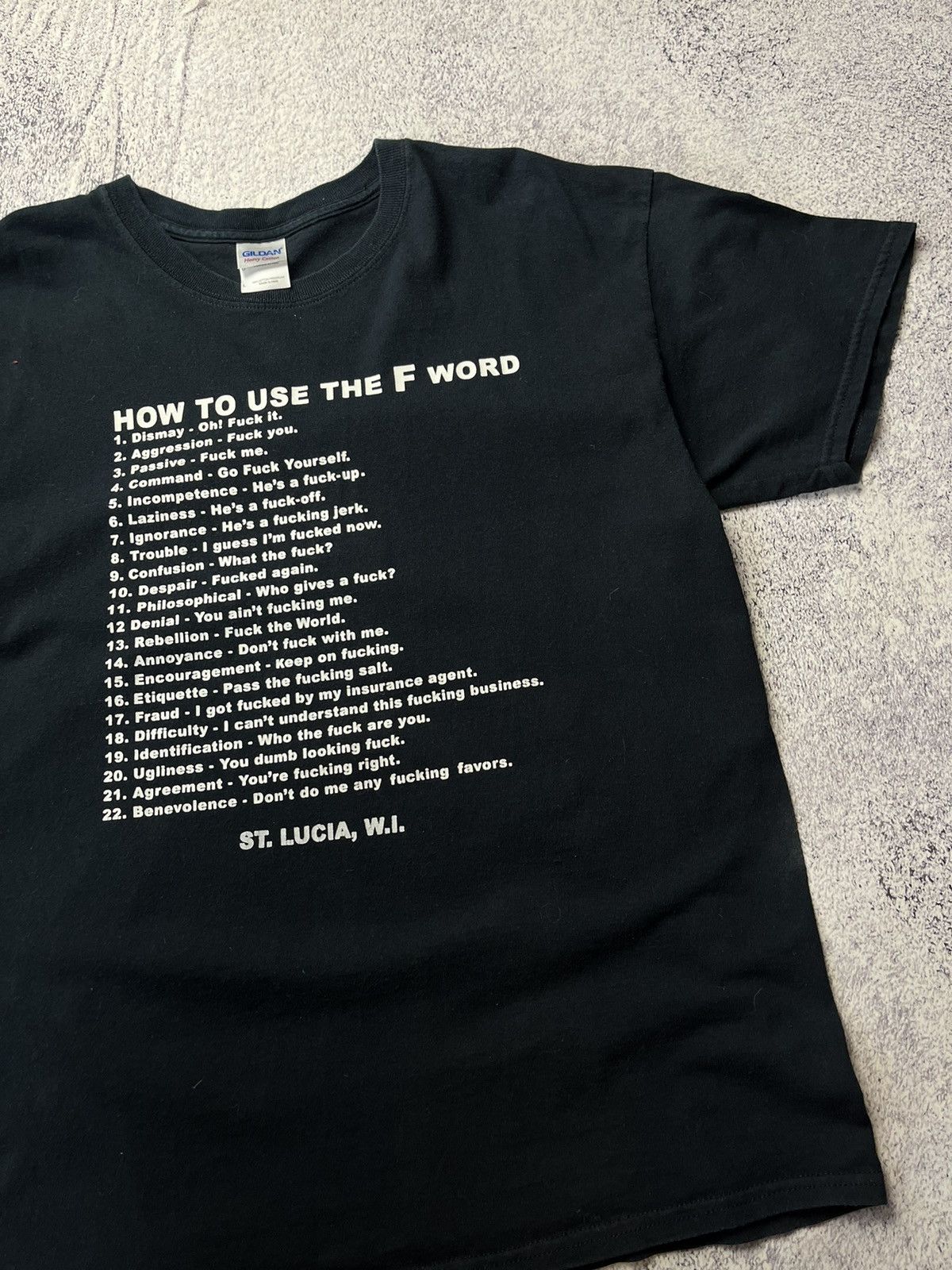 Other Vintage How To Use The F Word Humor Tee Size US L / EU 52-54 / 3 - 12 Thumbnail