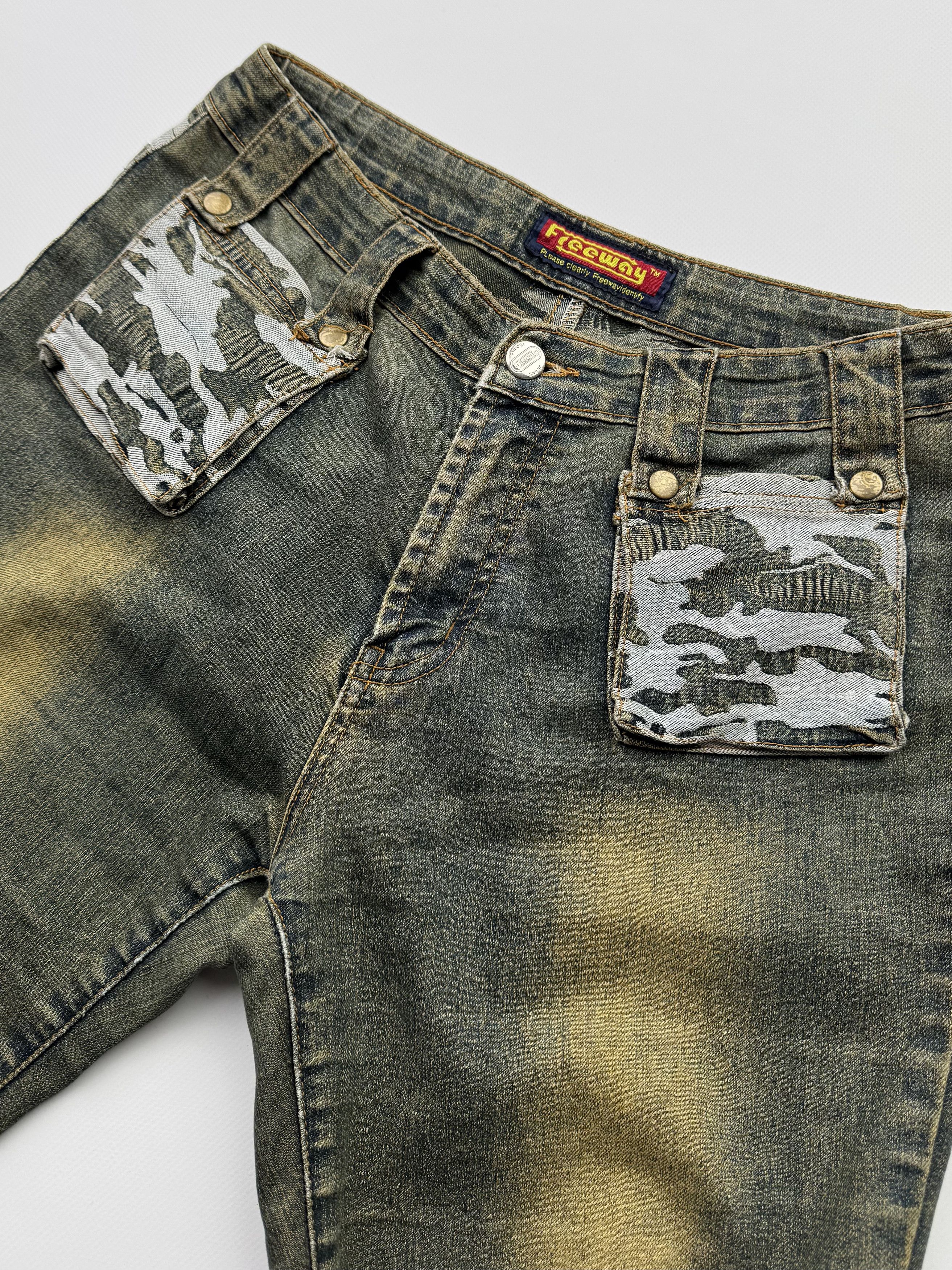 Japanese Brand Vintage Faded Flare Jeans B218(V119)E2 Size 28" / US 6 / IT 42 - 4 Thumbnail