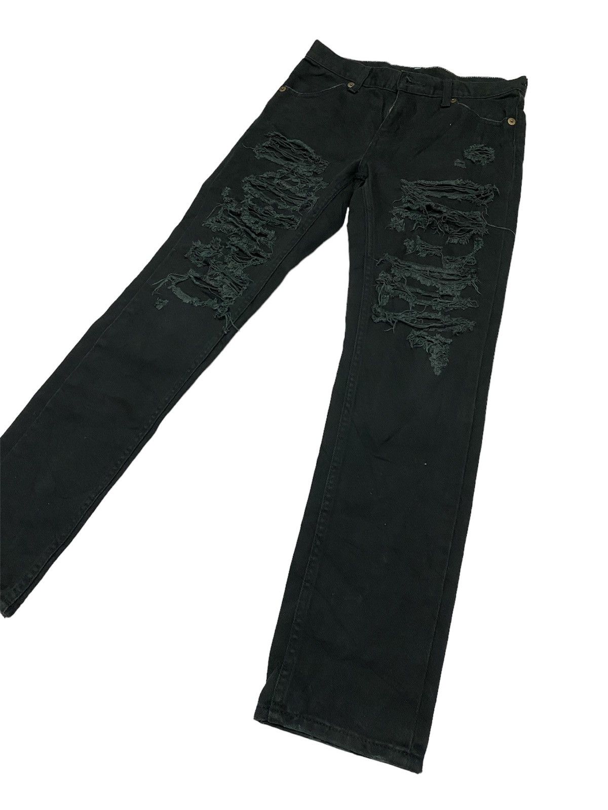 If Six Was Nine X-girl distressed crust punk pants Size US 28 / EU 44 - 3 Thumbnail