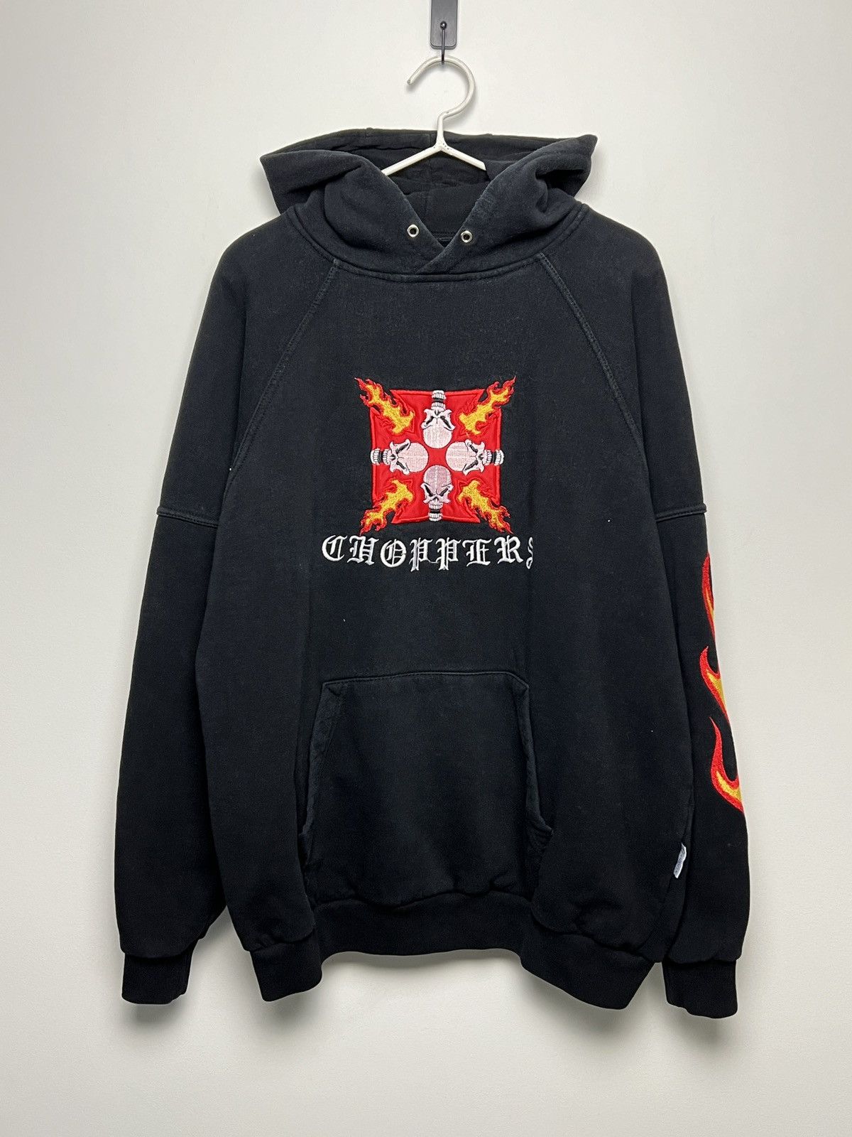 Vintage choppers vintage embroidery hoodie l-xl maltese cross Size US XL / EU 56 / 4 - 3 Thumbnail