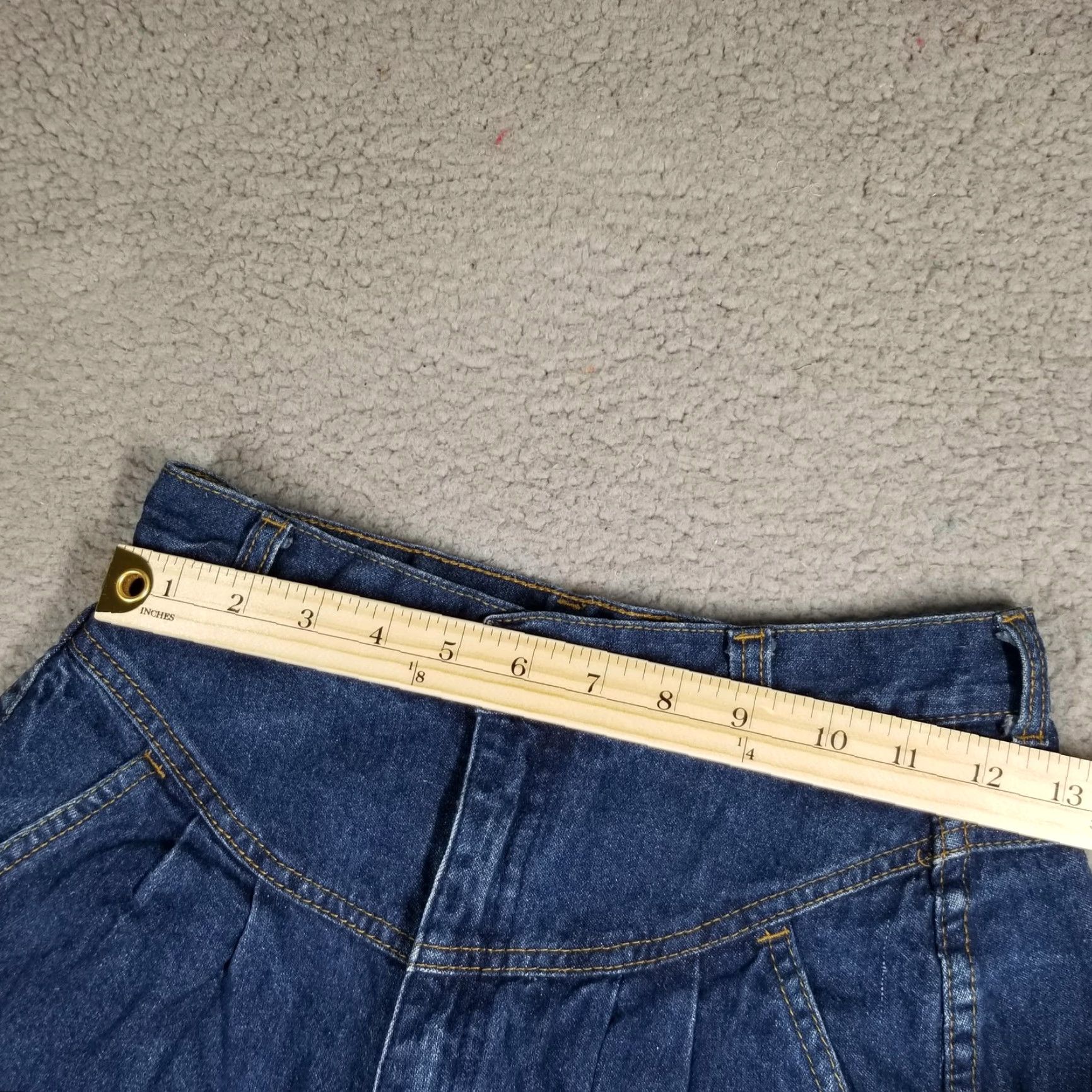 Vintage VINTAGE Brittania Jeans Womens 26X35 Blue High Rise Pleated Tapered Bareback 80s Size 26" / US 2 / IT 38 - 4 Thumbnail