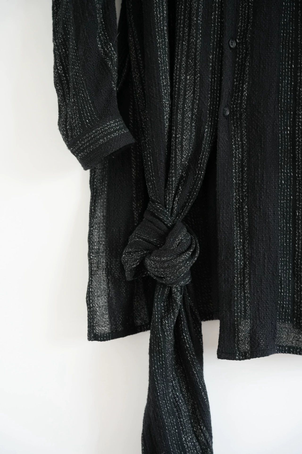 Yohji Yamamoto Yohji Yamamoto 24SS Handwoven Knotted Long Shirt Size US M / EU 48-50 / 2 - 4 Thumbnail