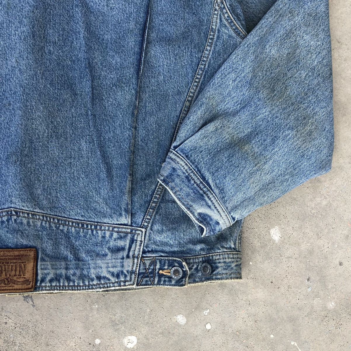 Edwin Vintage Edwin Men’s Embellished Denim Trucker Jacket Size US XXL / EU 58 / 5 - 11 Thumbnail