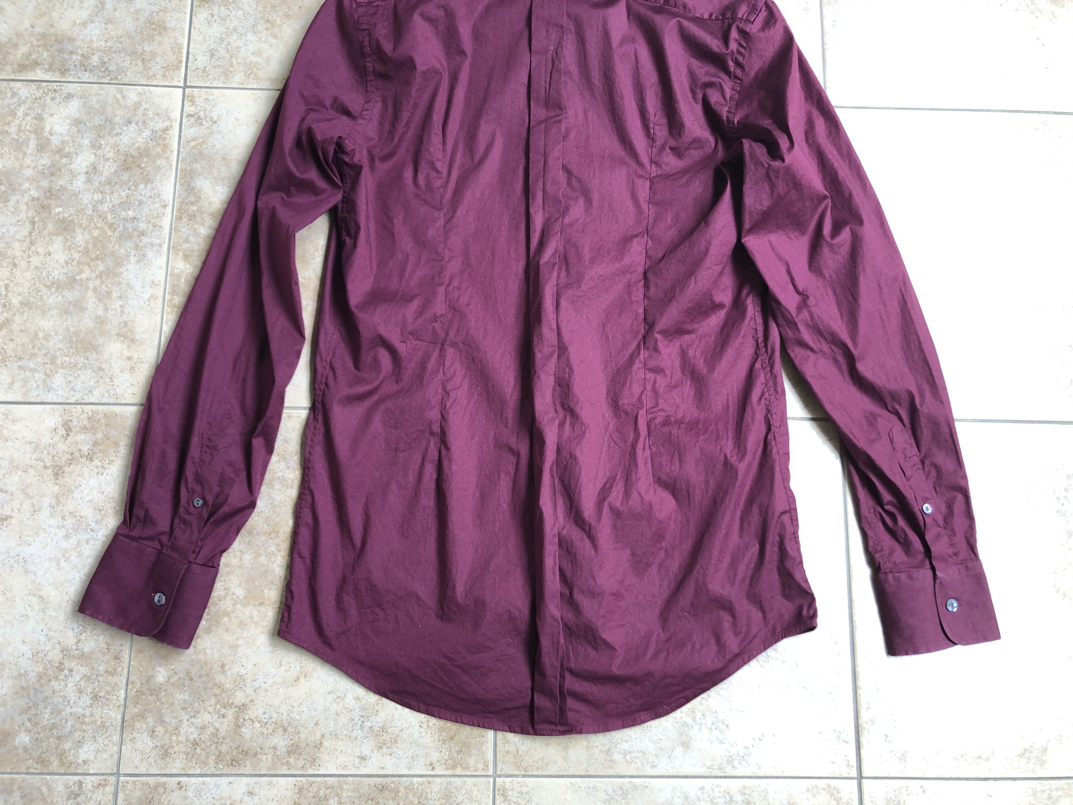 Dolce & Gabbana Dolce & Gabbana burgundy Long Sleeve Shirt Size US M / EU 48-50 / 2 - 12 Thumbnail