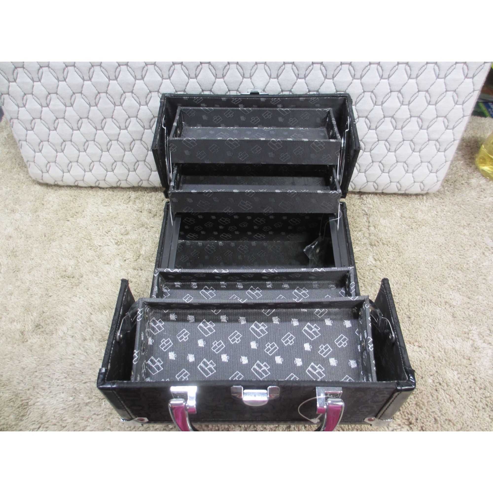 Other Caboodles Black Makeup Train Case With Expanding Trays Size ONE SIZE - 5 Thumbnail