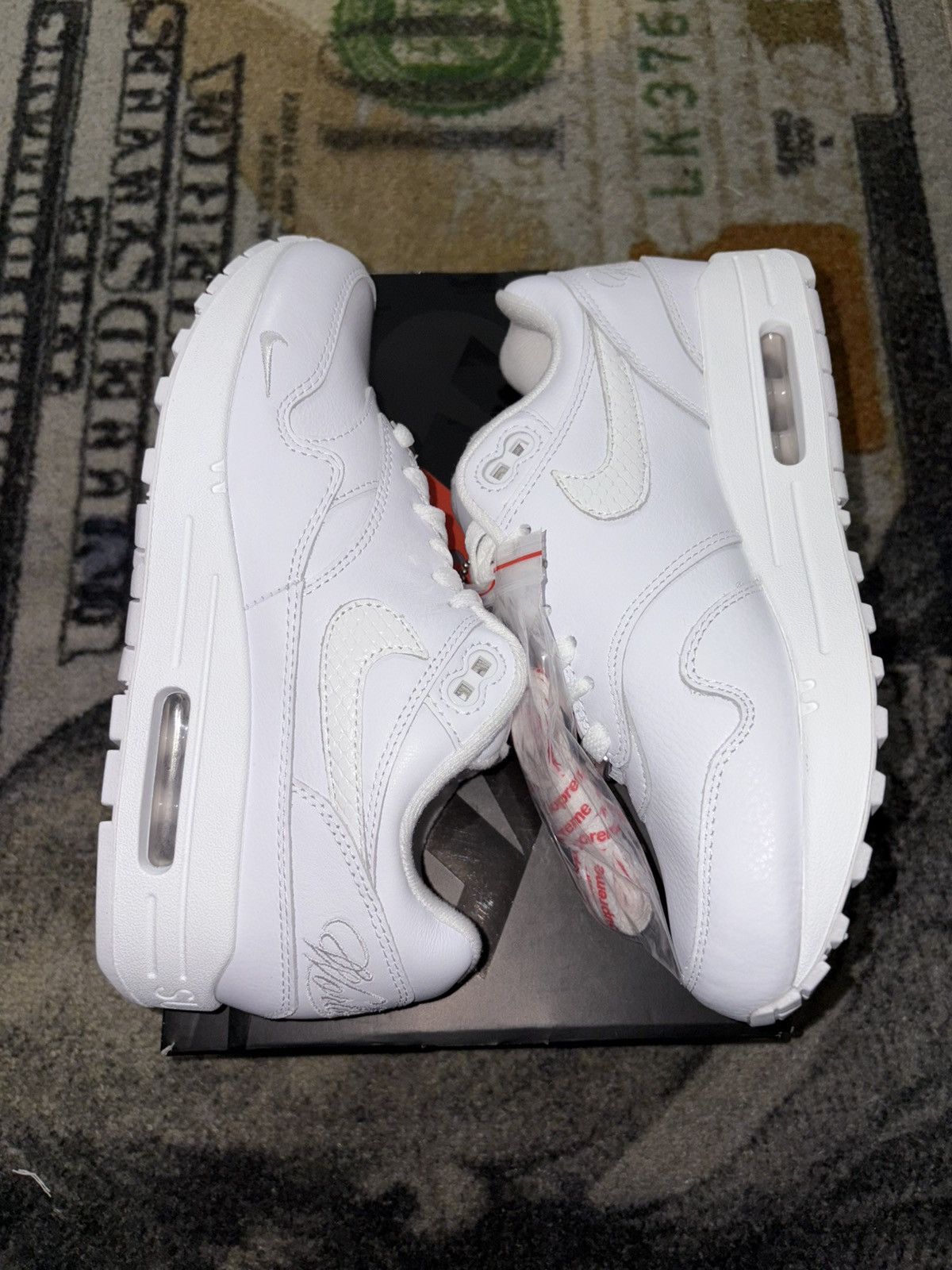 Nike × Supreme Supreme Nike Air Max 1 ‘87 SP (Womens 7) Size US 5.5 / EU 38 - 1 Thumbnail