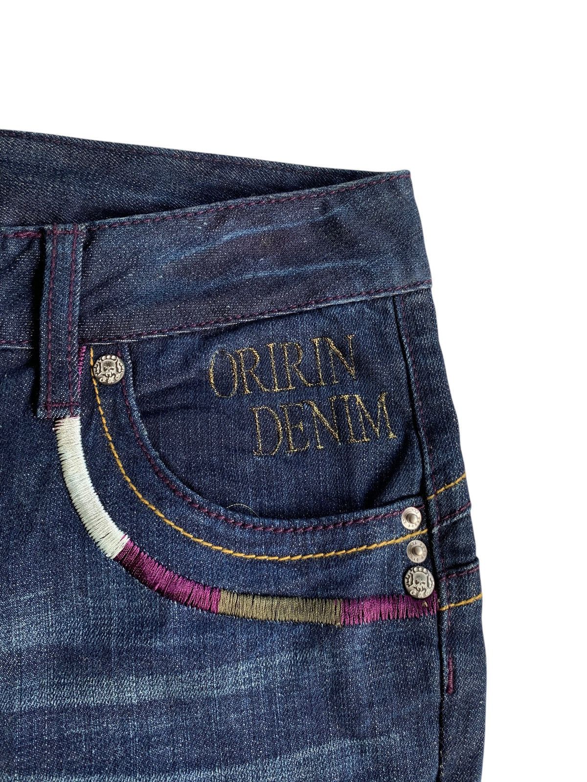 If Six Was Nine × KMRii × Le Grande Bleu (L.G.B.) FLARE💥 ORIRIN JAPANESE PUNK STYLE RUSTY STREACH DENIM 🎌☠️ Size US 32 / EU 48 - 15 Thumbnail