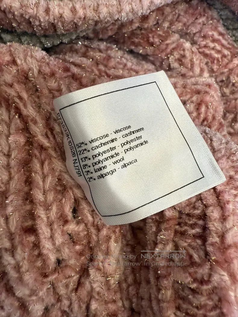 Chanel Chanel Pink V-neck knitted sweater Size XS / US 0-2 / IT 36-38 - 8 Thumbnail