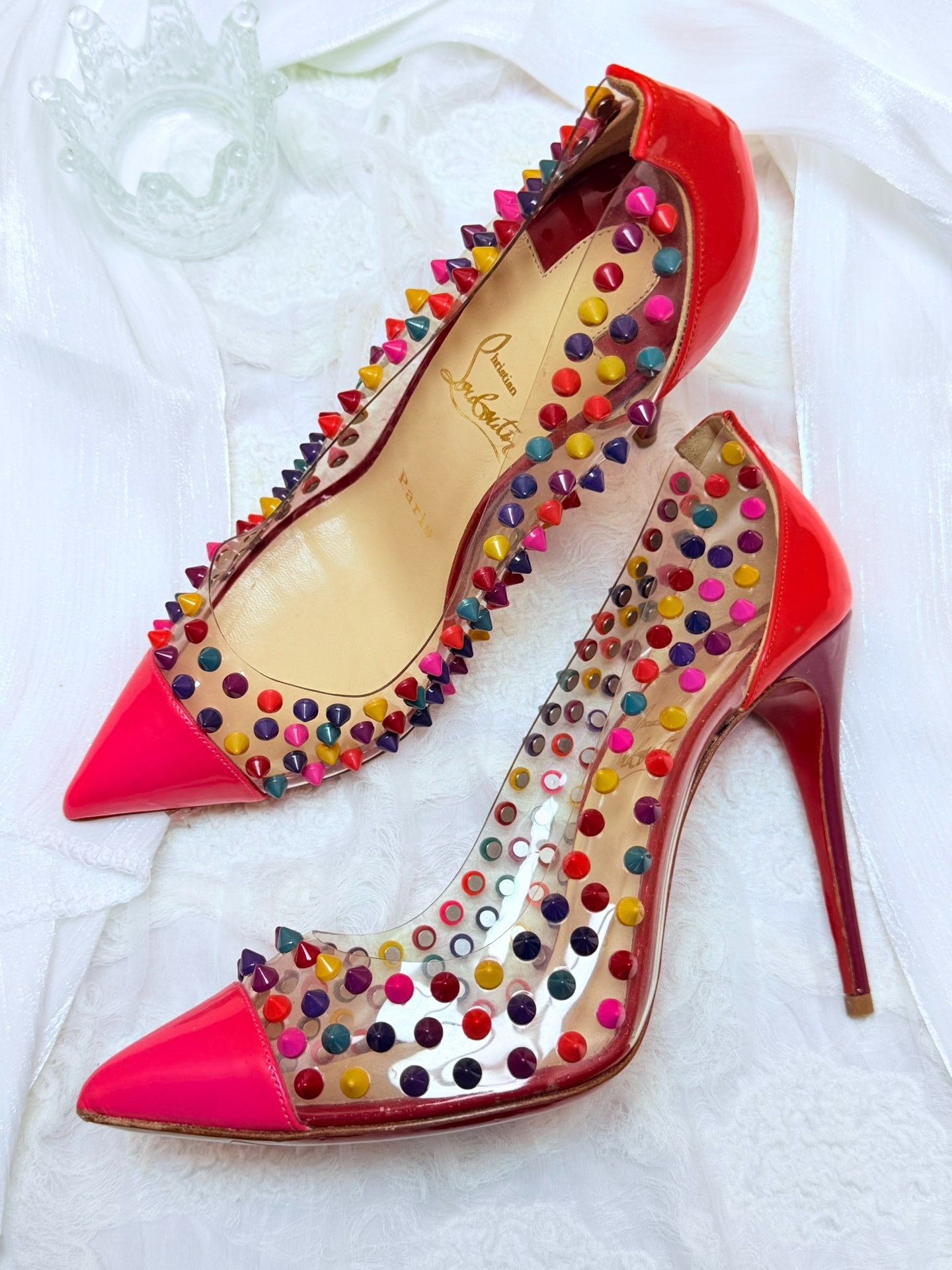 Christian Louboutin Christian Louboutin Red Lowtop Sneakers us_8 Women Size US 8 / IT 38 - 1 Thumbnail