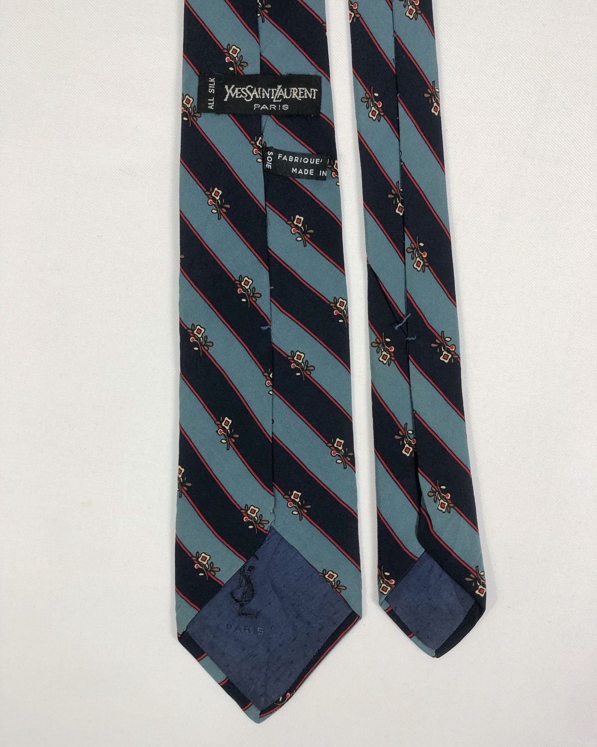 Yves Saint Laurent Rare Vintage Yves Saint Laurent YSL Silk Tie Made in Italy Size ONE SIZE - 5 Thumbnail