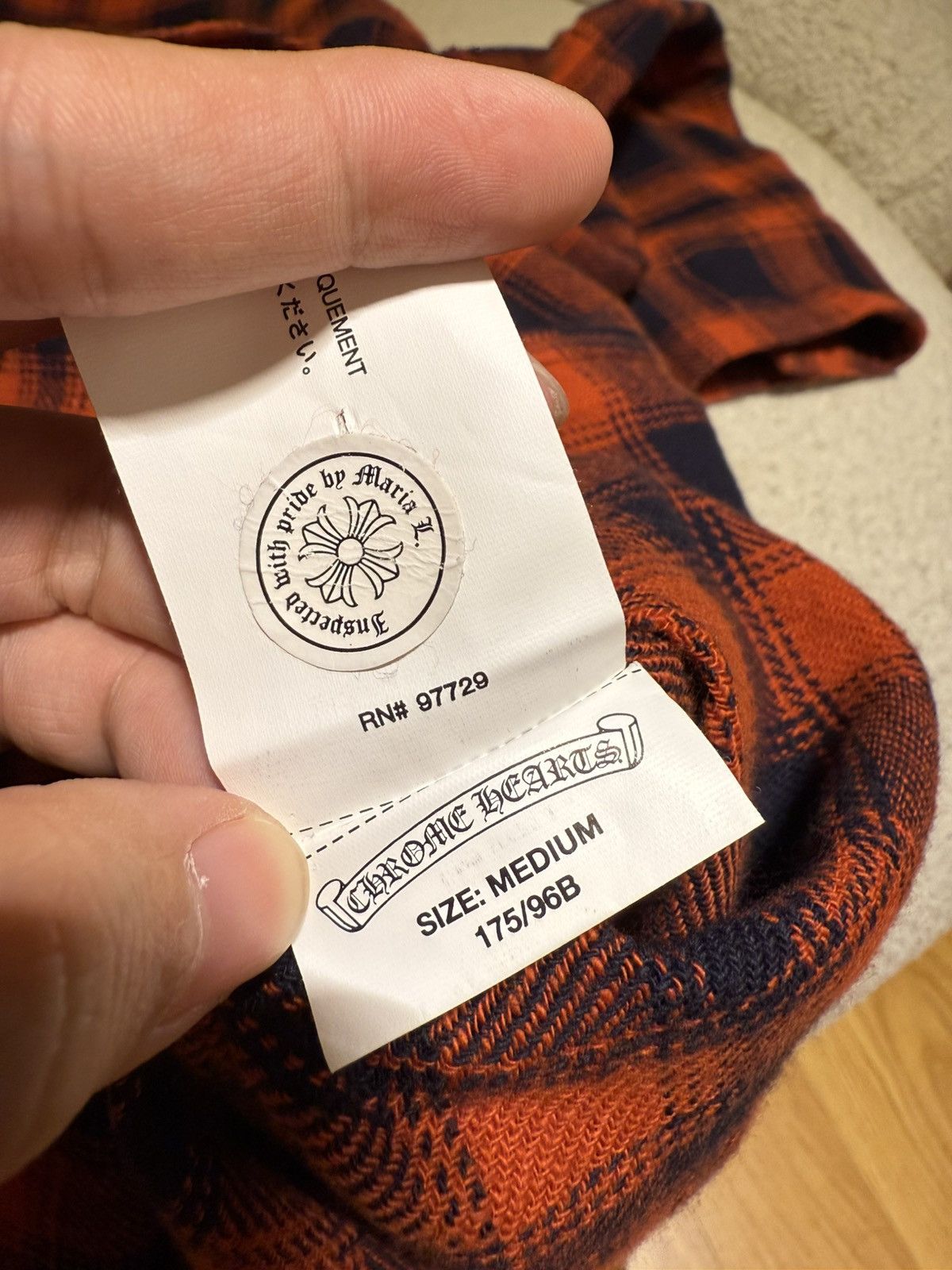 Chrome Hearts Chrome hearts flanel button (Virgil Ablob) Size US M / EU 48-50 / 2 - 14 Thumbnail