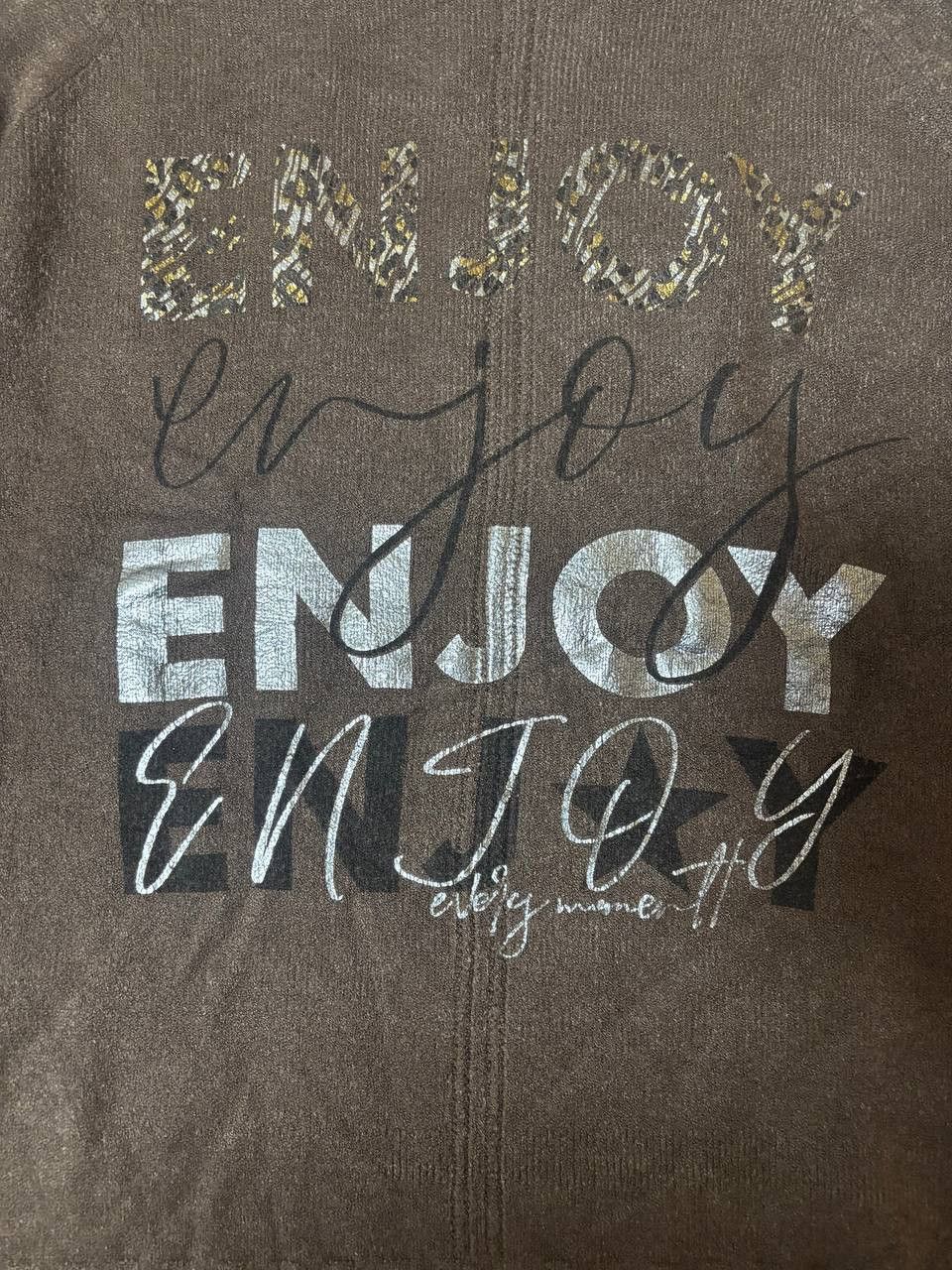CAMILLA Camilla Italy Brown “ENJOY” Knit Sweater – One Size Size ONE SIZE - 4 Thumbnail