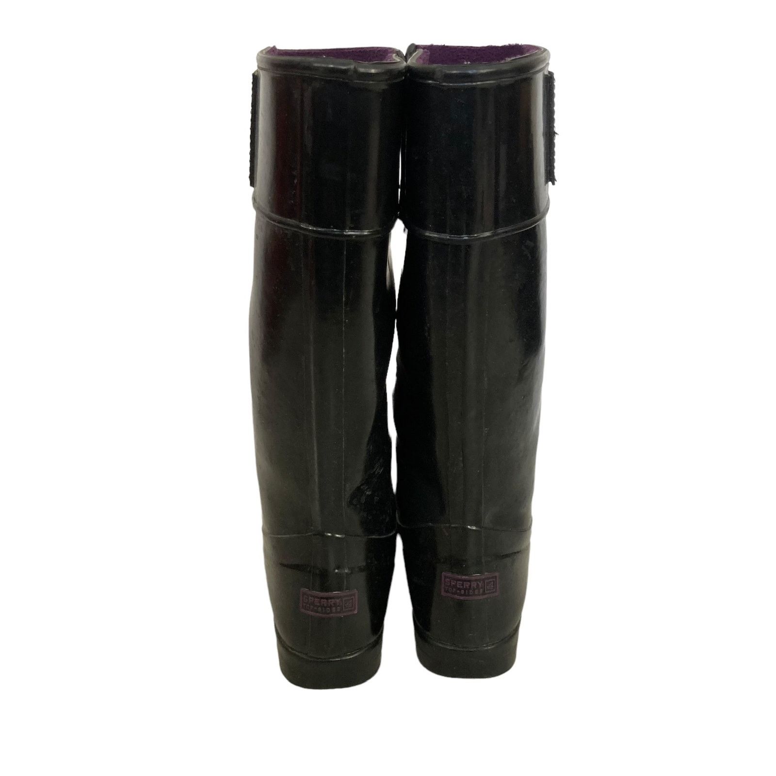 Sperry Sperry Black Rubber Tall Rain Boots Sz 7 Size US 7 / IT 37 - 5 Thumbnail