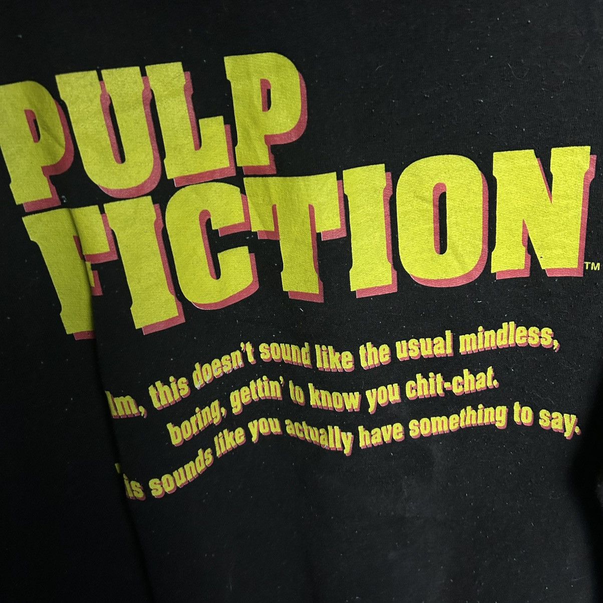 Cartoon Network Vintage Pulp Fiction Big Graphic Logo Movie hoodie size L Size US L / EU 52-54 / 3 - 8 Thumbnail