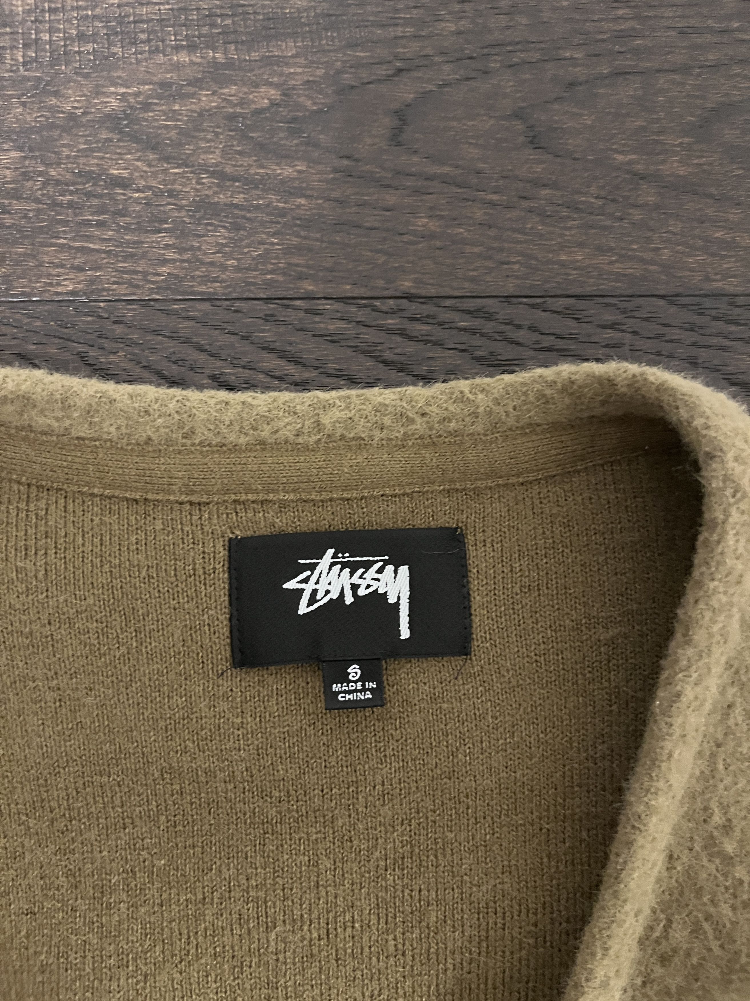 Stussy Shaggy Brown Cardigan Size US S / EU 44-46 / 1 - 2 Thumbnail