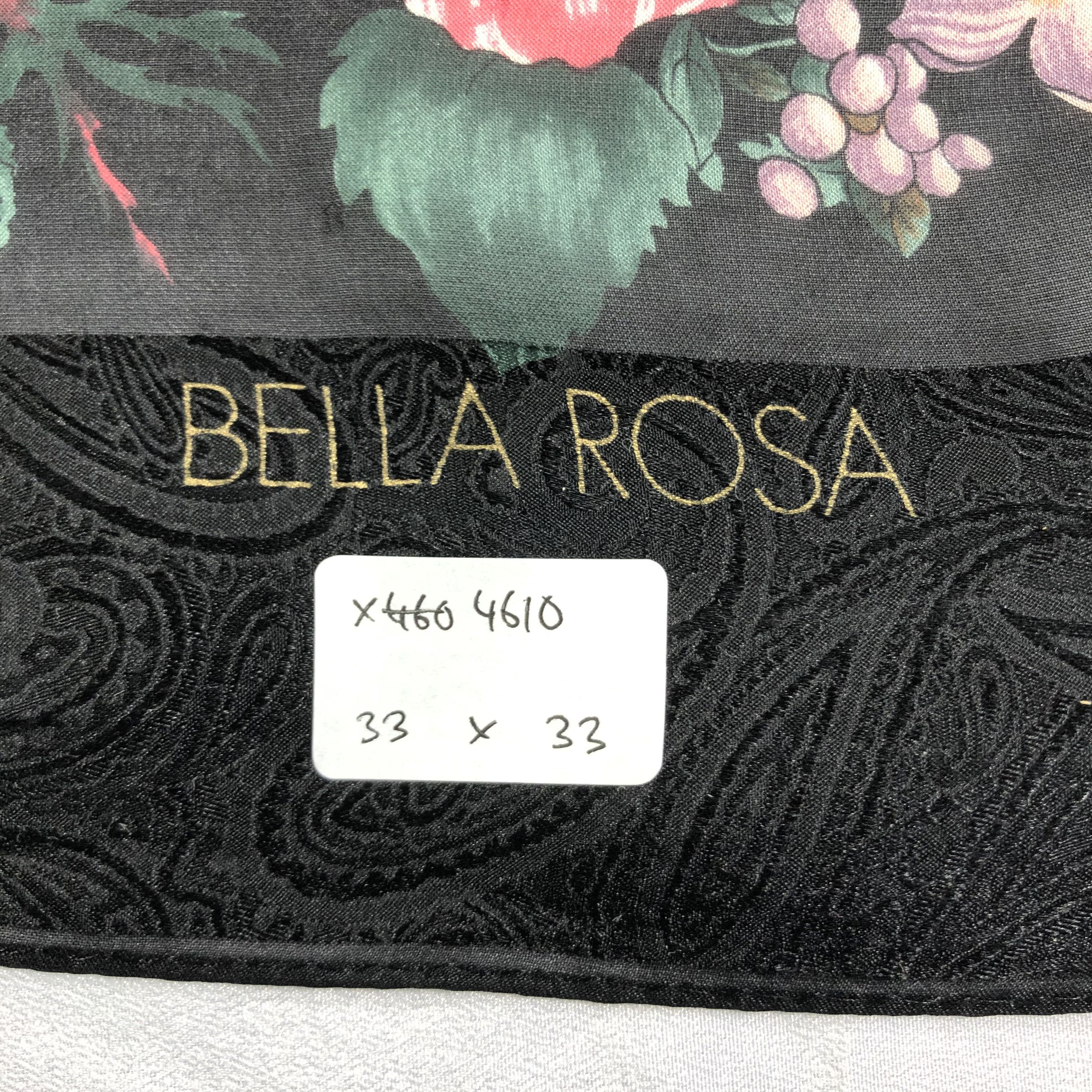 Vintage Vintage Bella Rosa Silk Scarf Size ONE SIZE - 6 Thumbnail