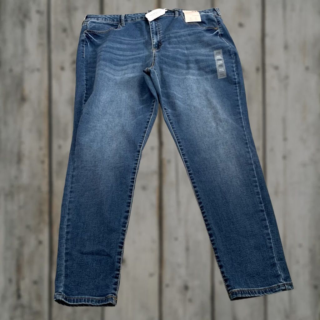 Vintage SO Jeans Womens Plus 22/40W High Rise Jegging Medium Blue Wash Stretch NEW Size 27" / US 4 / IT 40 - 1 Thumbnail