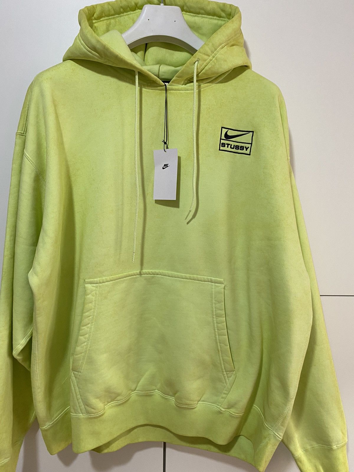 Stussy Stüssy x Nike sweatshirt, size XL, neon yellow, new with tag Size US XL / EU 56 / 4 - 2 Thumbnail