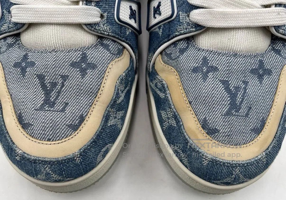 Louis Vuitton Blue Lowtop Sneakers Size 9.5. Size US 9.5 / EU 42-43 - 9 Thumbnail