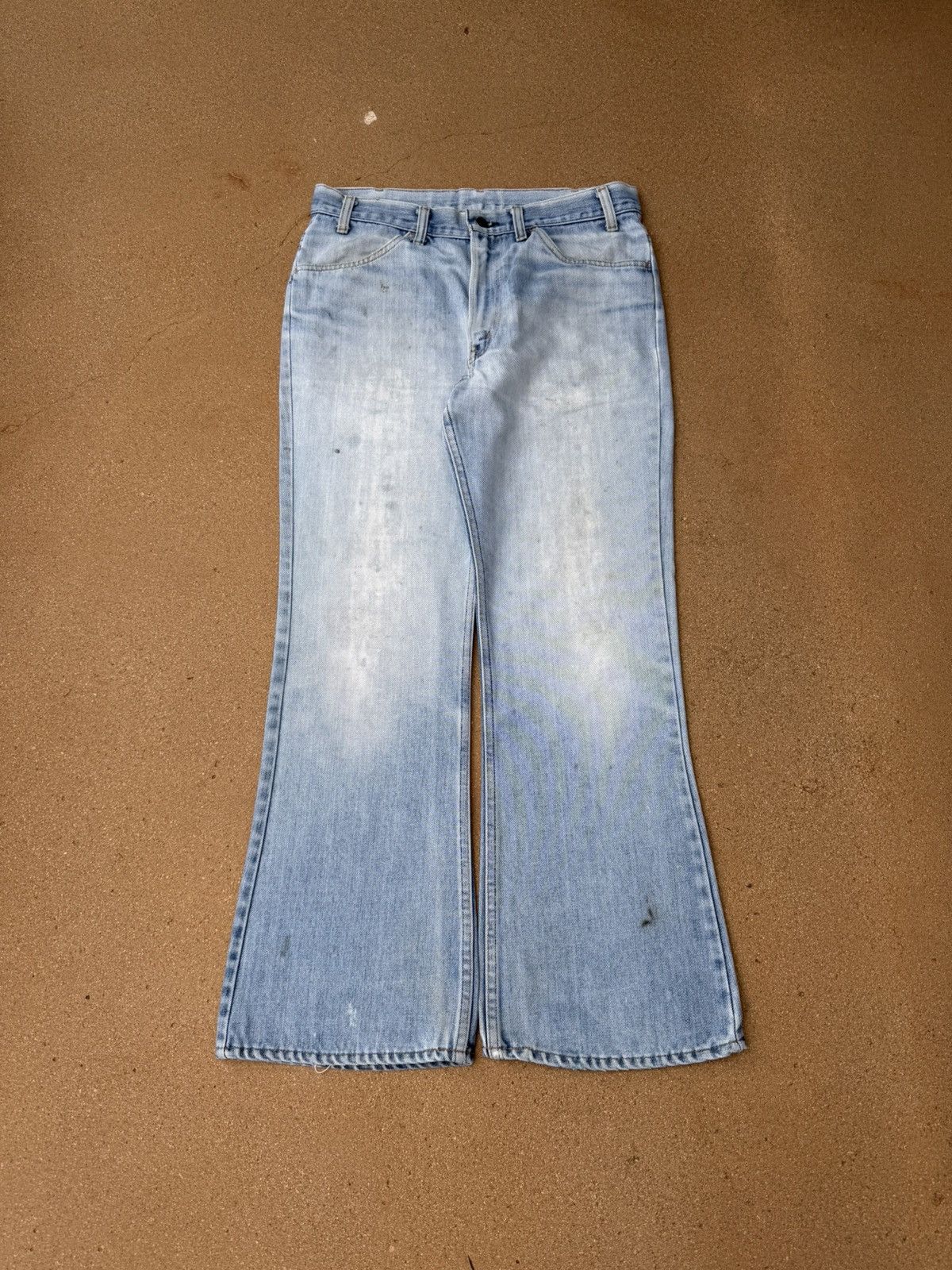 Vtg 70’s Levi’s 646 Orange Tab Bellbottom Flare Jeans 33x29