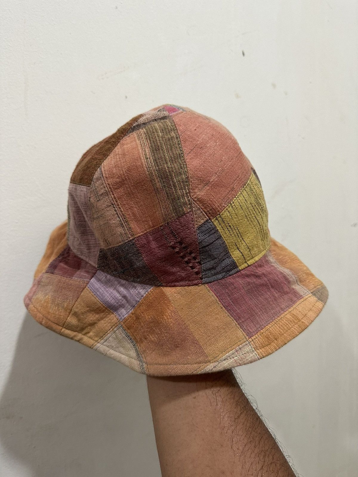 Japanese Brand Rare Patchwork Style Like Kapital Bucket Hat Size ONE SIZE - 4 Thumbnail