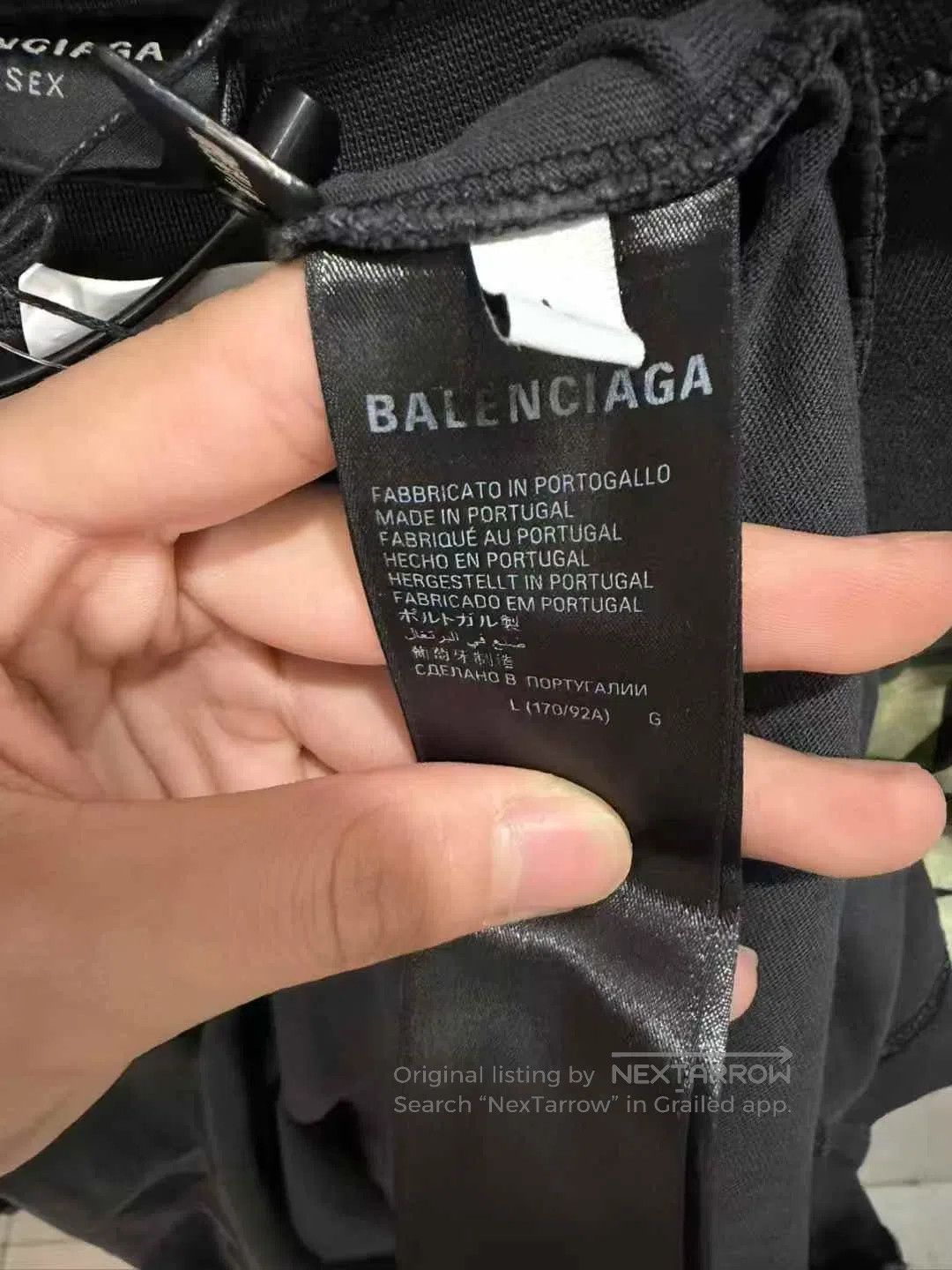Balenciaga Balenciaga Tape Letter Print Short Sleeve T-Shirt| Size US L / EU 52-54 / 3 - 4 Thumbnail