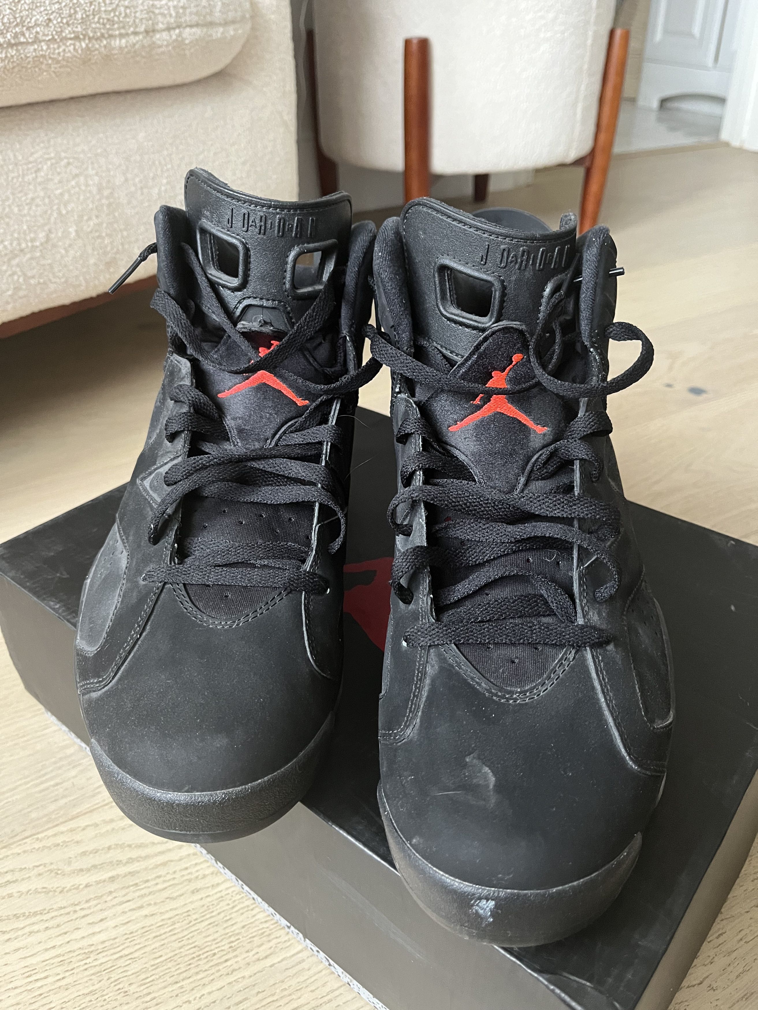 Jordan Brand Jordan 6 Retro Black Infrared Size US 13 / EU 46 - 4 Thumbnail