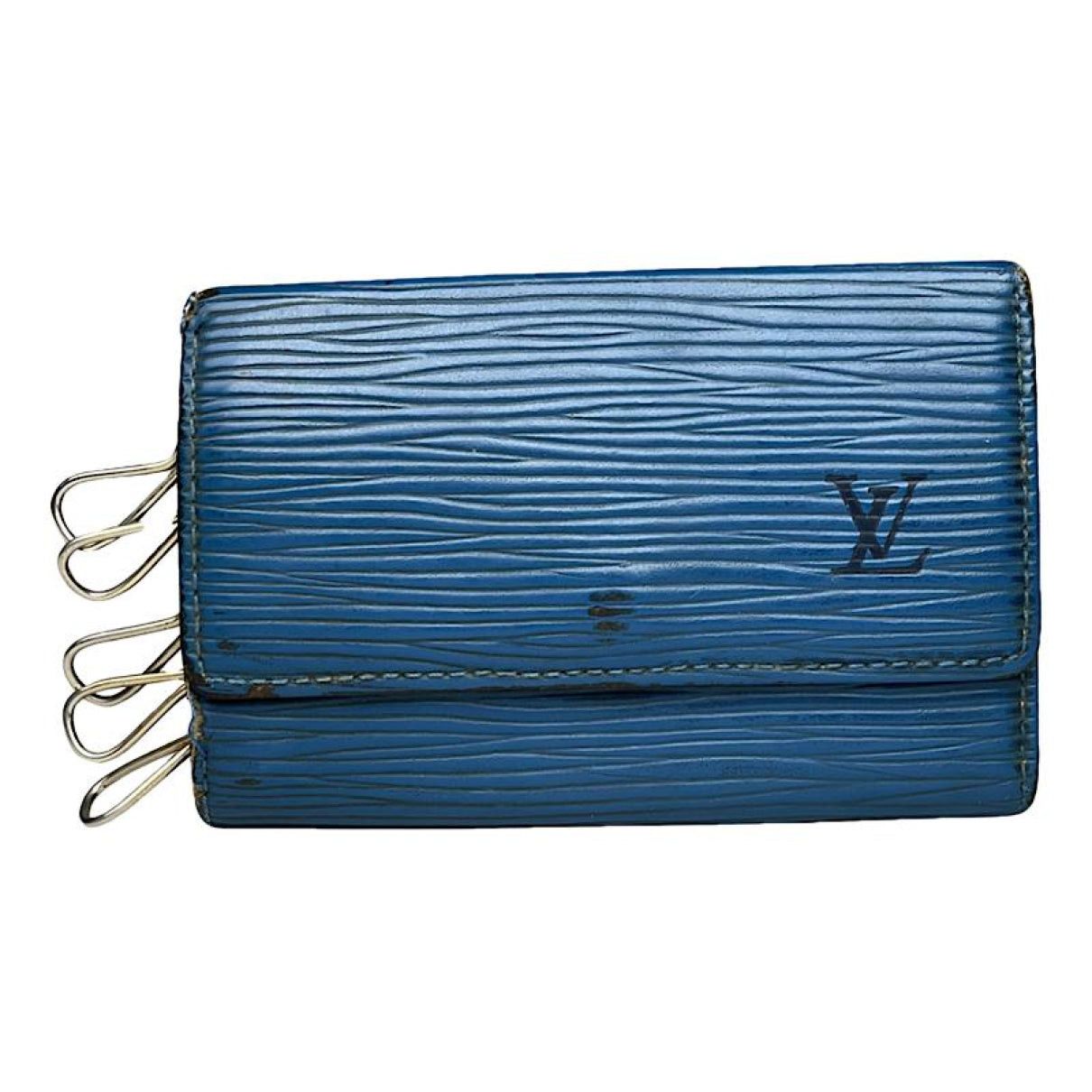 Lockme Blue Leather Purse