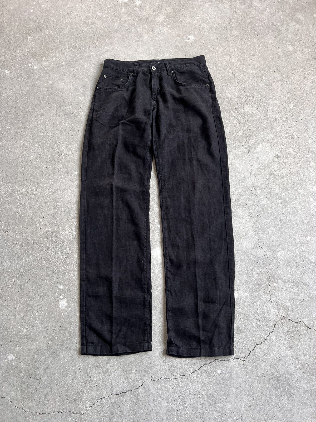 Dolce & Gabbana 90s Vintage Dolce&Gabbana Pants Linen Size US 29 - 5 Thumbnail