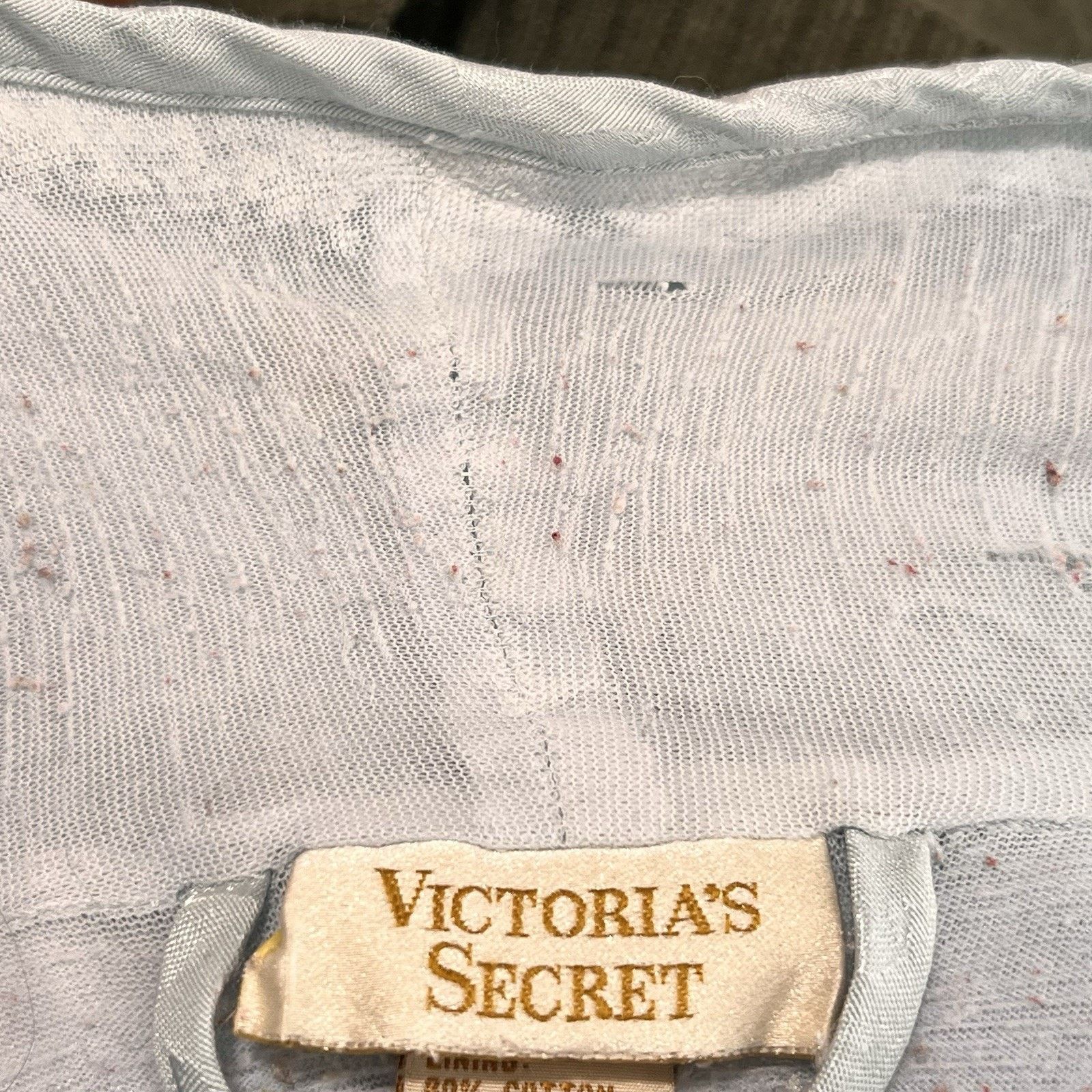Victoria's Secret Victorias Secret Gold Label Terry Satin Long Robe XS/S Belt Size ONE SIZE - 8 Thumbnail