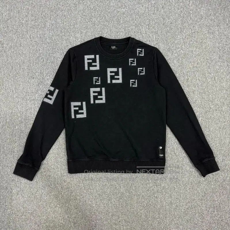 Fendi Fendi Black Cotton Men's Sweatshirt . Size US S / EU 44-46 / 1 - 1 Thumbnail