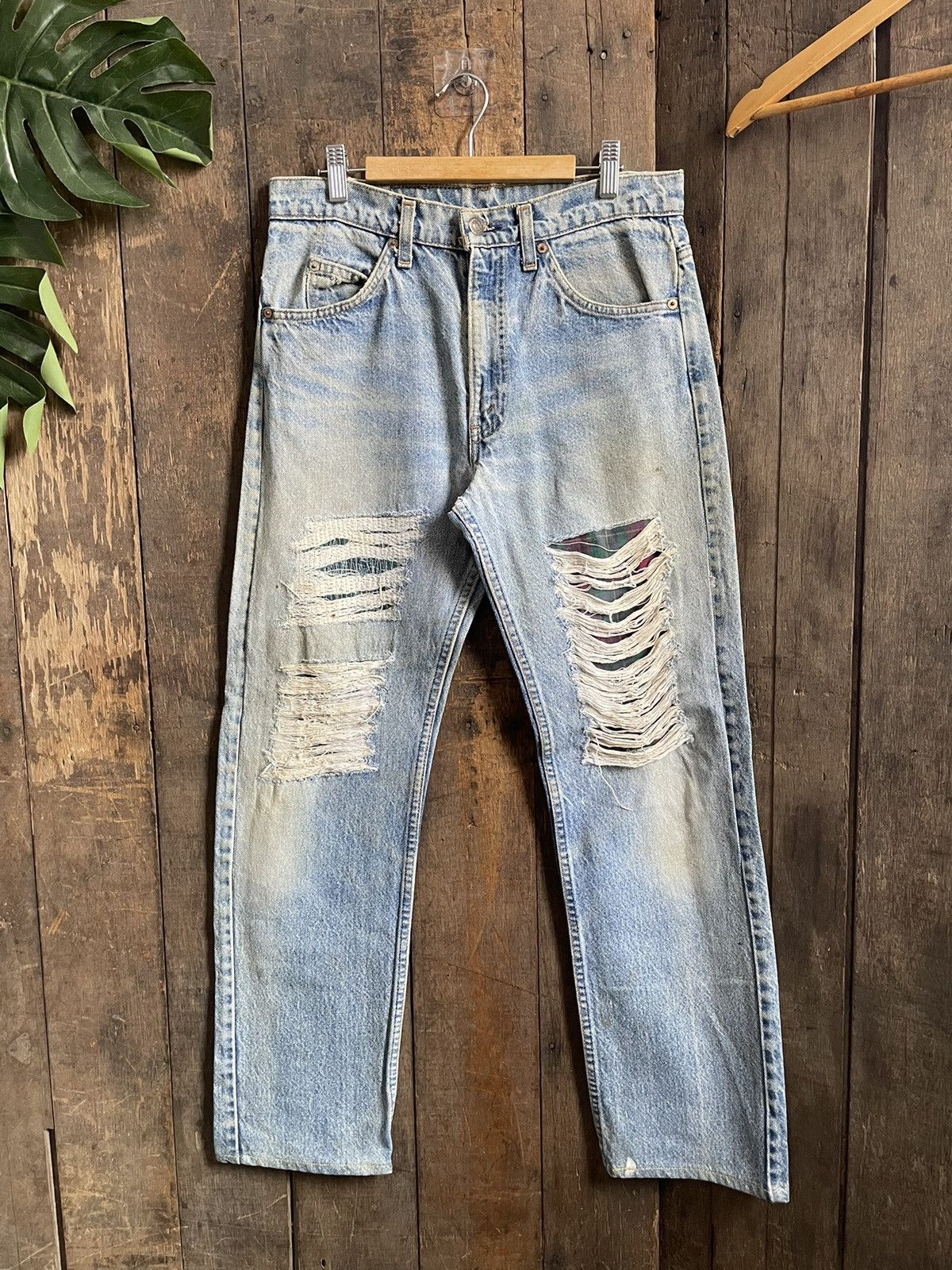 Vintage Levis Orange Tab Distressed Denim Jeans