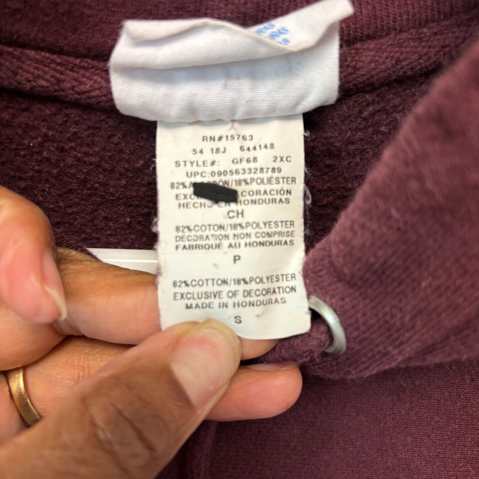 Champion Champion Reverse Weave Hoodie Burgundy Maroon Pullover Size US S / EU 44-46 / 1 - 4 Thumbnail