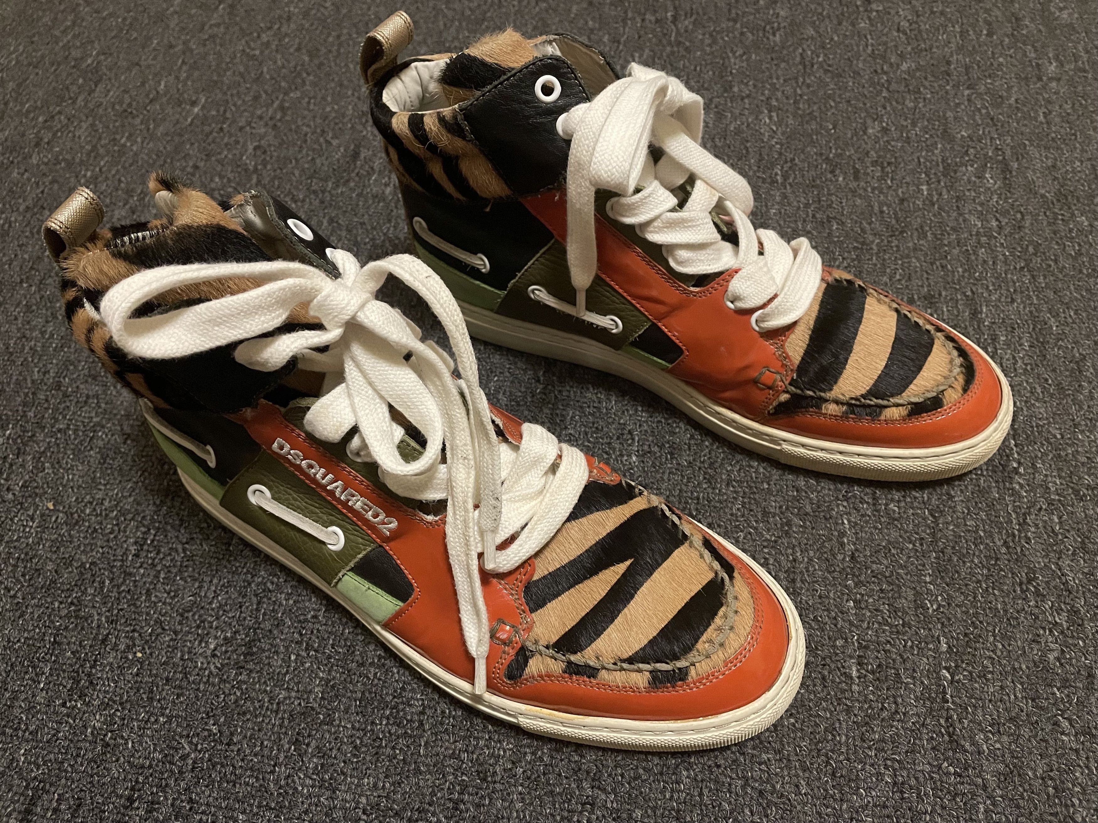 Dsquared2 Dsquared2 fur stitching Sneakers shoes size 41/US8 Size US 8 / EU 41 - 1 Thumbnail