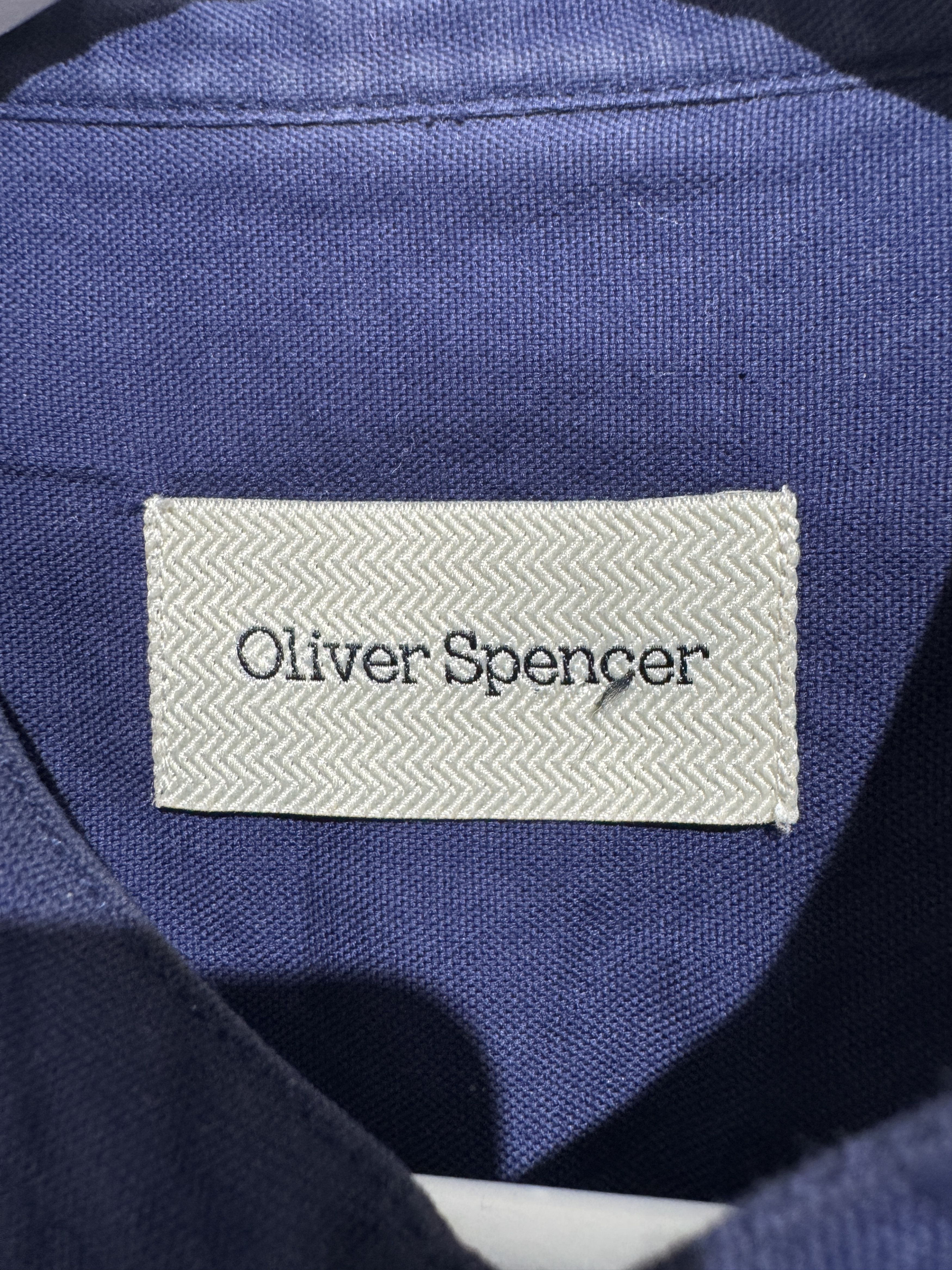 Oliver Spencer Oliver Spencer Grandad Shirt – Navy Blue (US M) Size US S / EU 44-46 / 1 - 2 Thumbnail