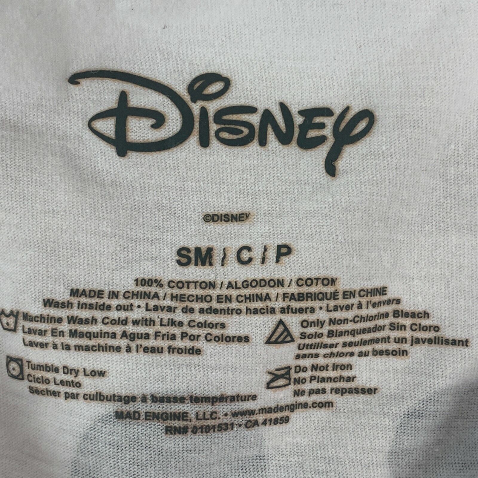 Mad Engine Disney Mickey Mouse T Shirt Mens Small White Disneyland Size US S / EU 44-46 / 1 - 8 Thumbnail
