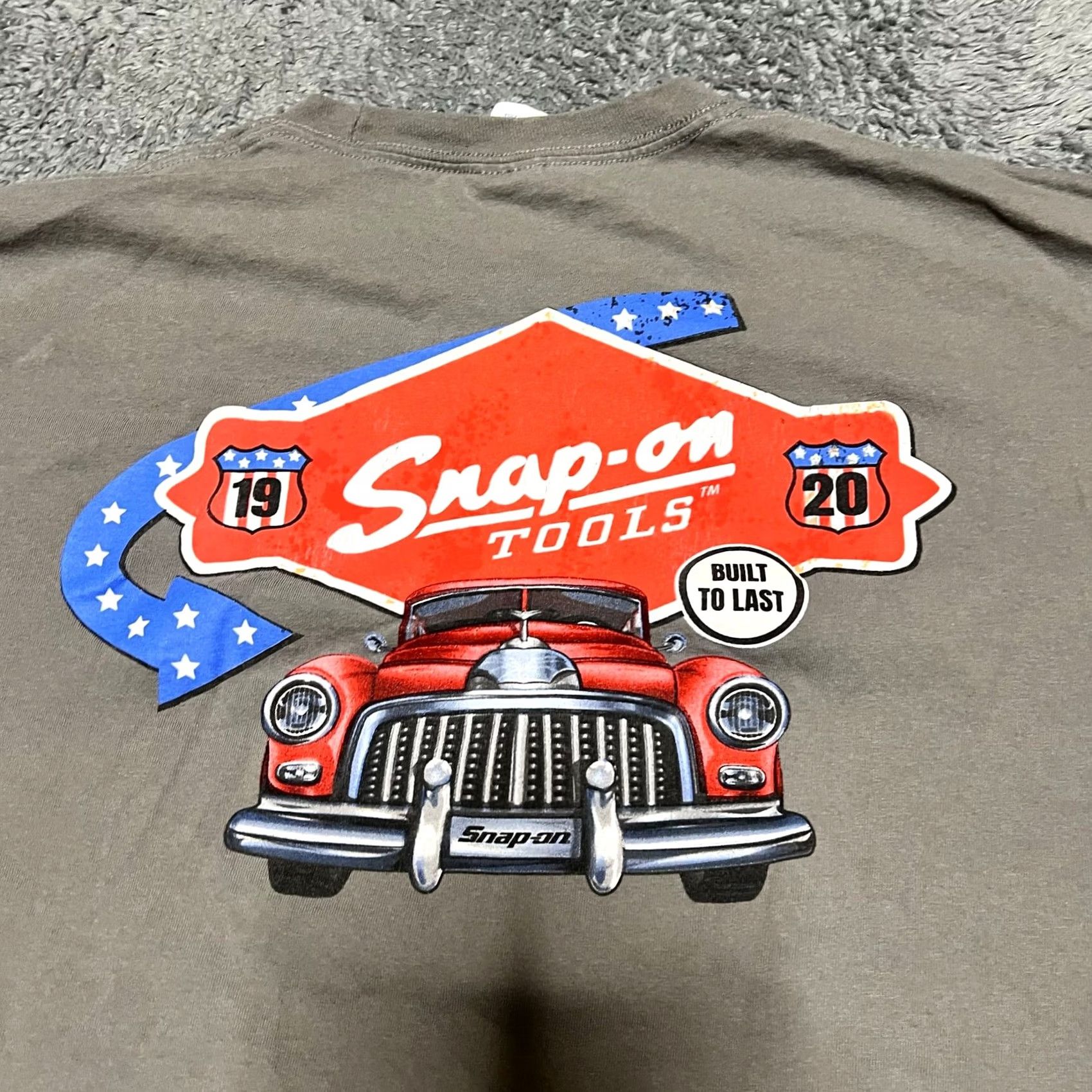 Vintage SnapOn Tools Shirt Mens XXL Gray Tee Graphic Print Size US XXL / EU 58 / 5 - 2 Thumbnail