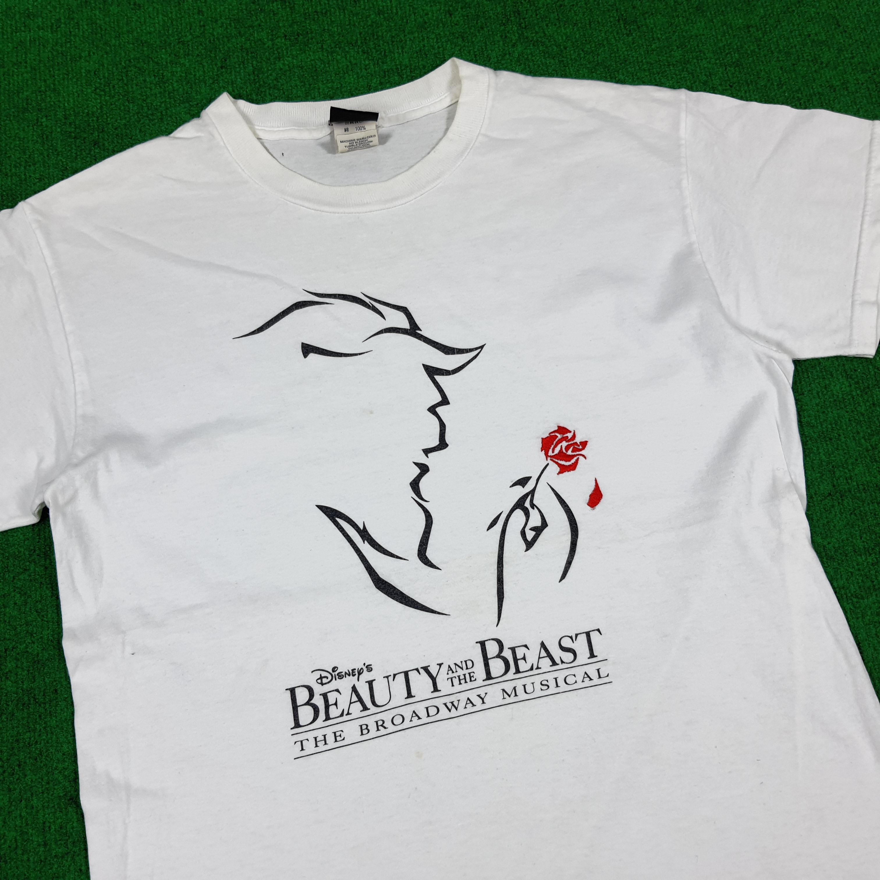 Disney × Vintage Vintage Disney's Beauty and The Beast Musical T-shirt Size US M / EU 48-50 / 2 - 2 Thumbnail