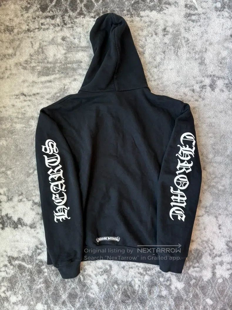 Chrome Hearts CHROME HEARTS Size M Black hooded zipper letter sweater Size US M / EU 48-50 / 2 - 2 Thumbnail