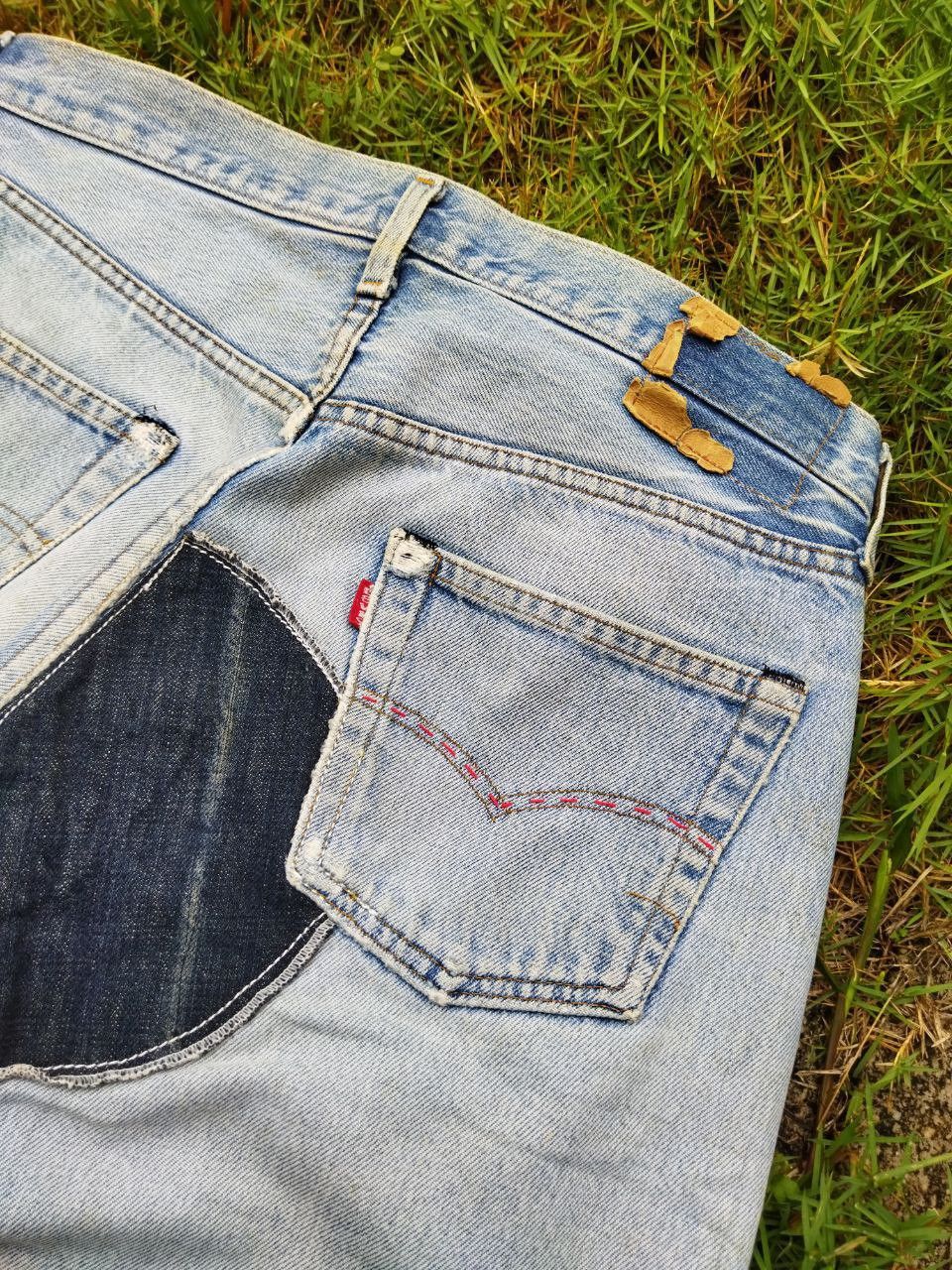 Levi's Vintage Clothing Levis Vintage 501 Redline Custom Boro Patchwork Jeans Size US 34 / EU 50 - 15 Thumbnail