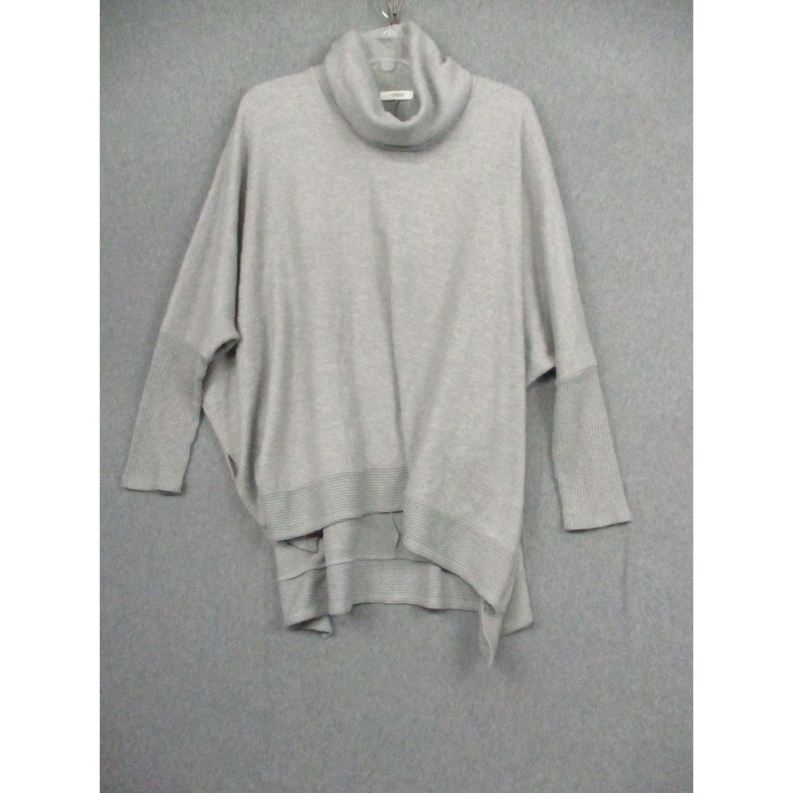 Vintage Cherish Womens M/L Gray Cowl Neck Dolman Oversized Knit Sweater Size M / US 6-8 / IT 42-44 - 2 Thumbnail