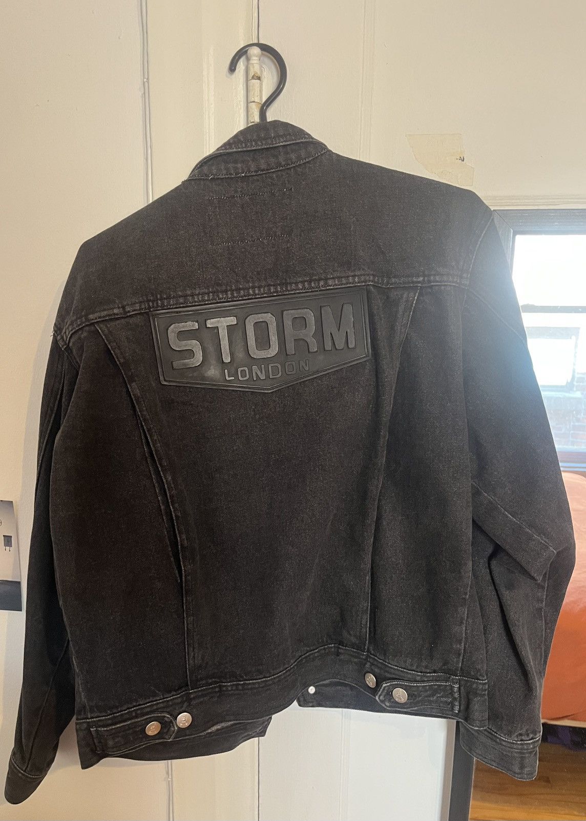 Other Storm London Black Denim Trucker Jacket Size US M / EU 48-50 / 2 - 2 Thumbnail
